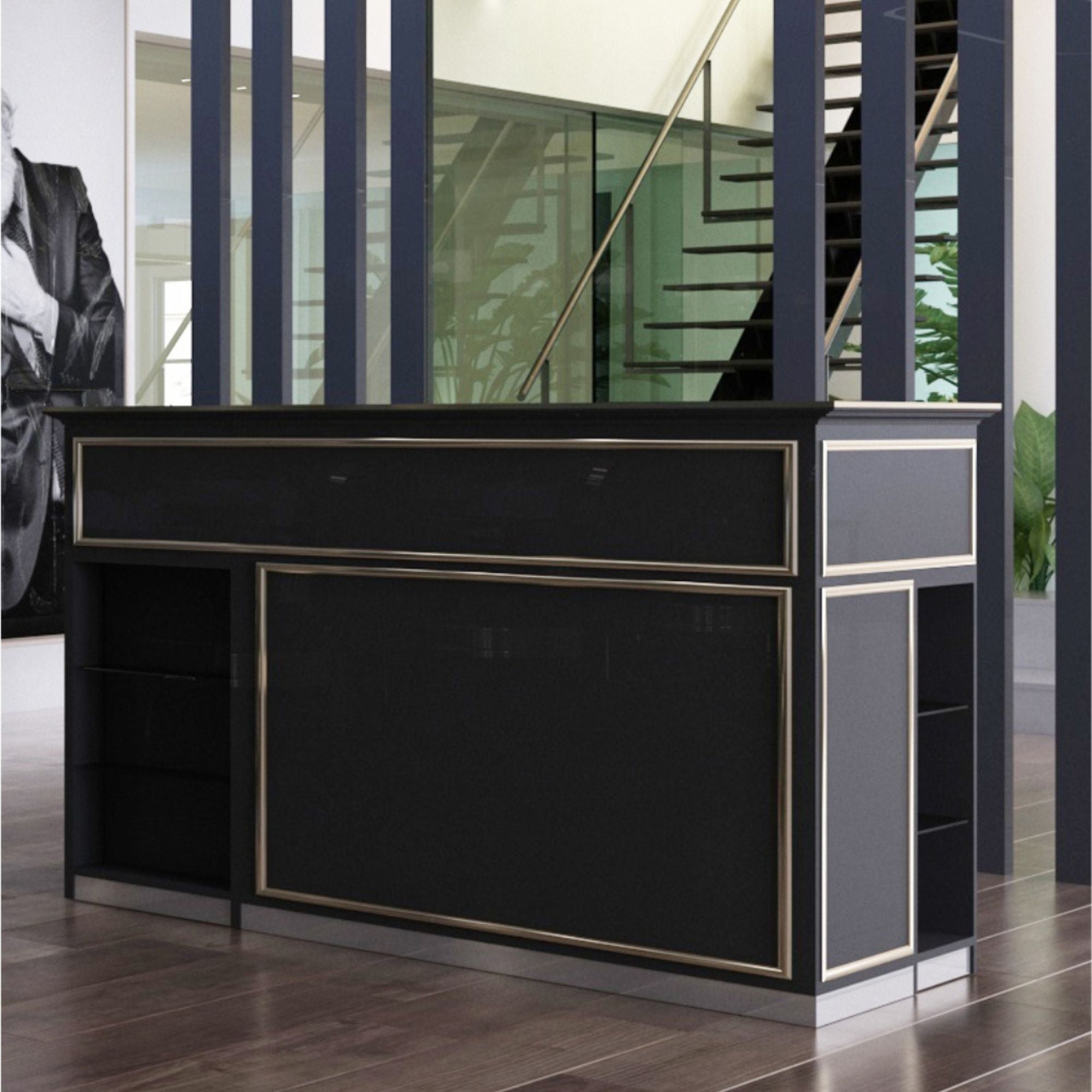Alpeda - Golden Reception Desk