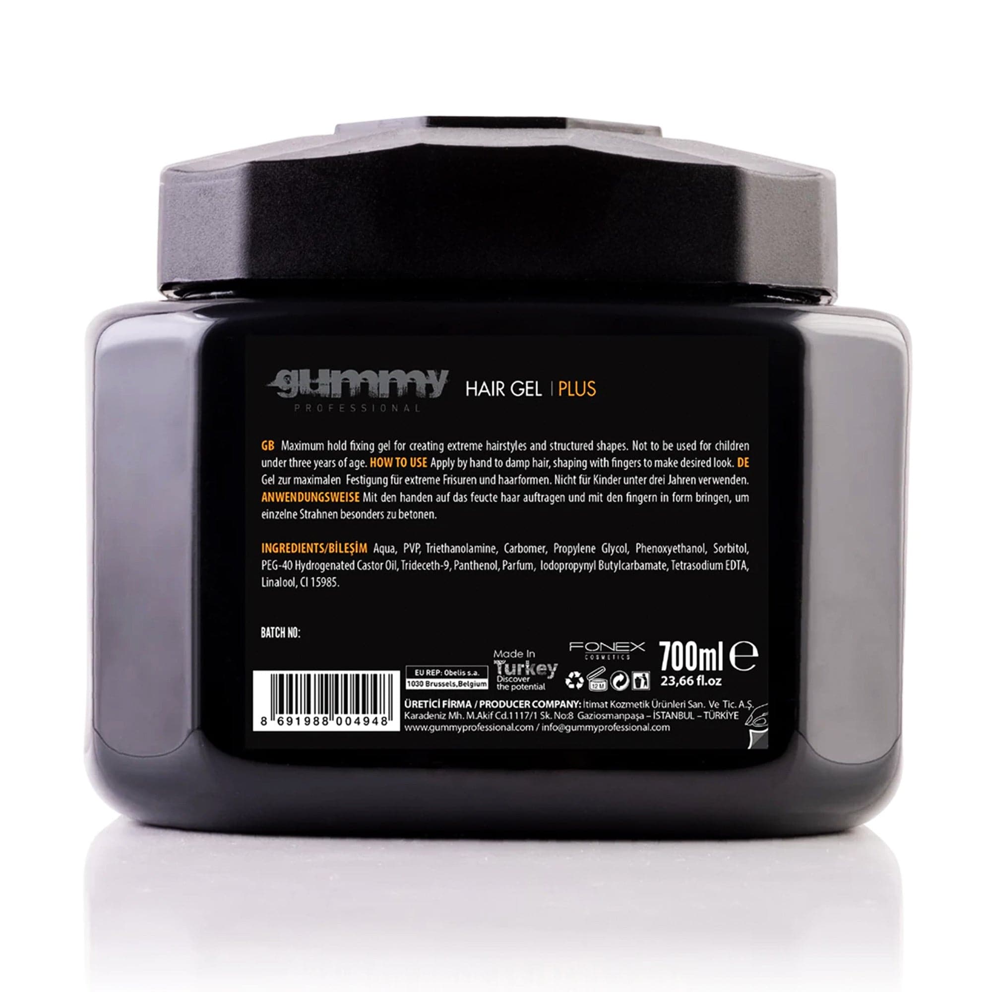 Gummy - Hair Gel Plus Maximum Hold Extreme Look 700ml