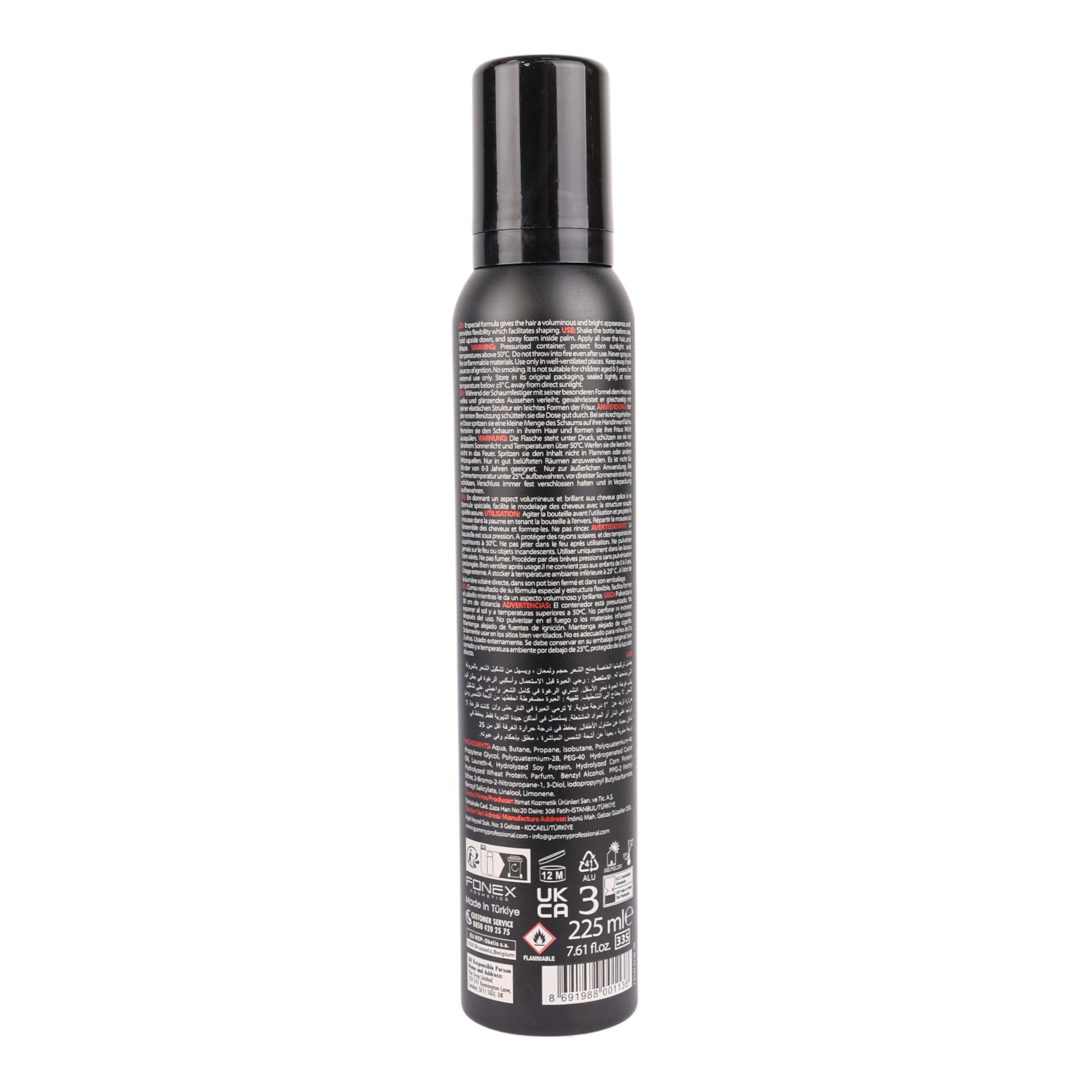 Gummy - Hair Mousse Keratin Ultra Hold 225ml