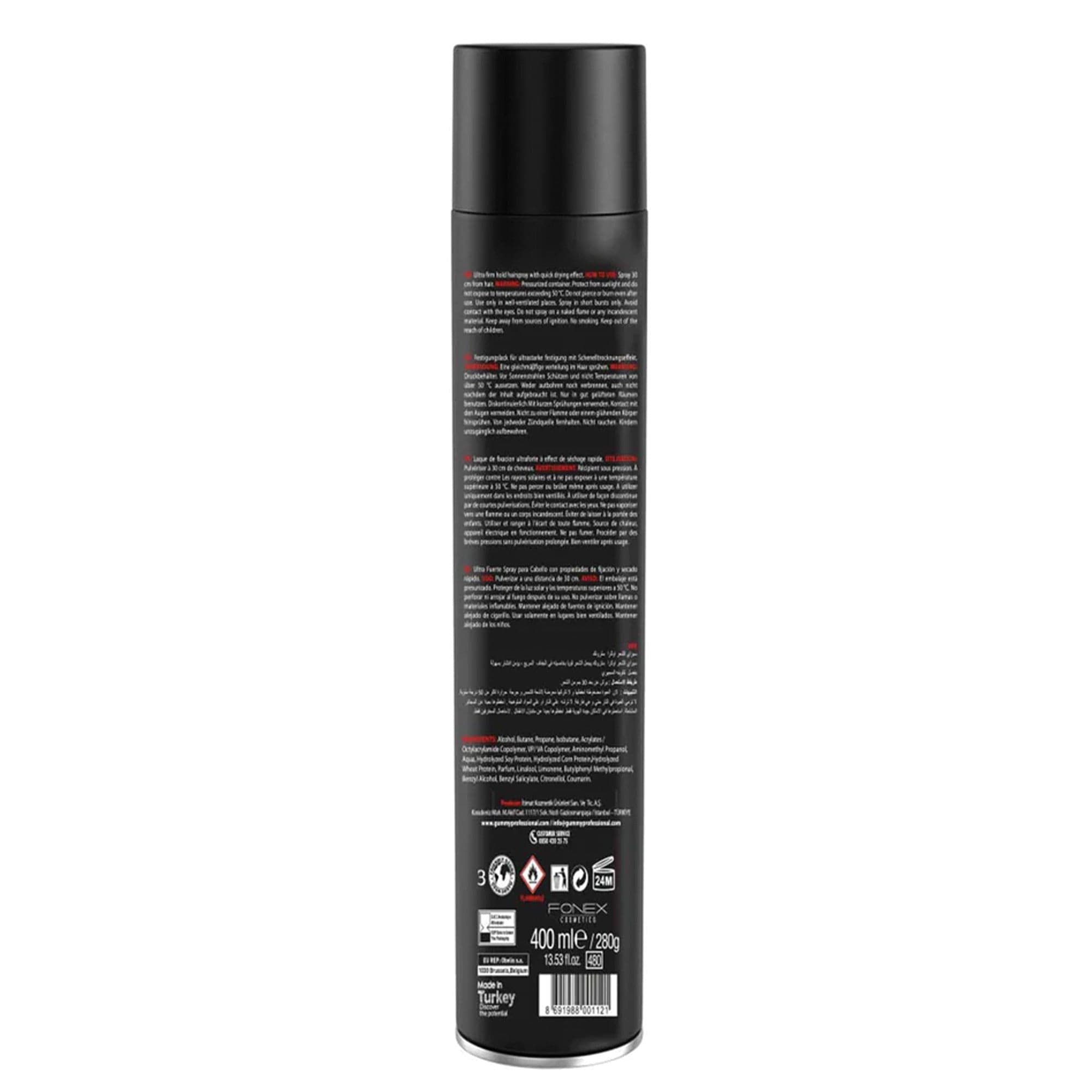 Gummy - Keratin Hair Spray Ultra Strong Hold Factor 400ml