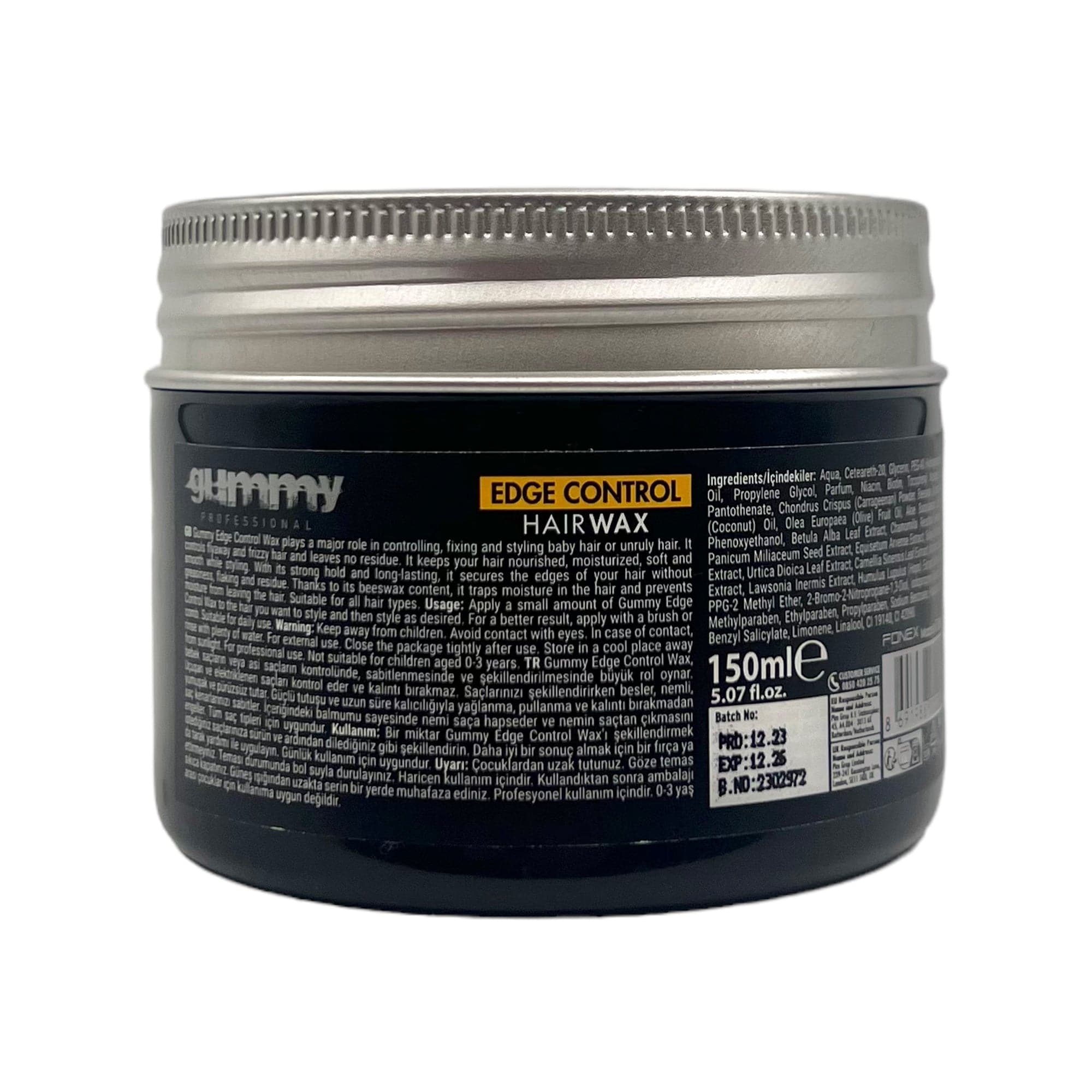 Gummy - Hair Wax Edge Control Olive Oil Huge Hold 150ml