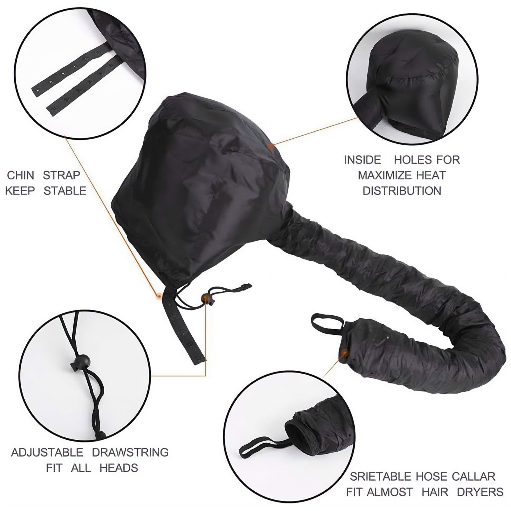 Hair Tools - Portable Hair Dryer Hood