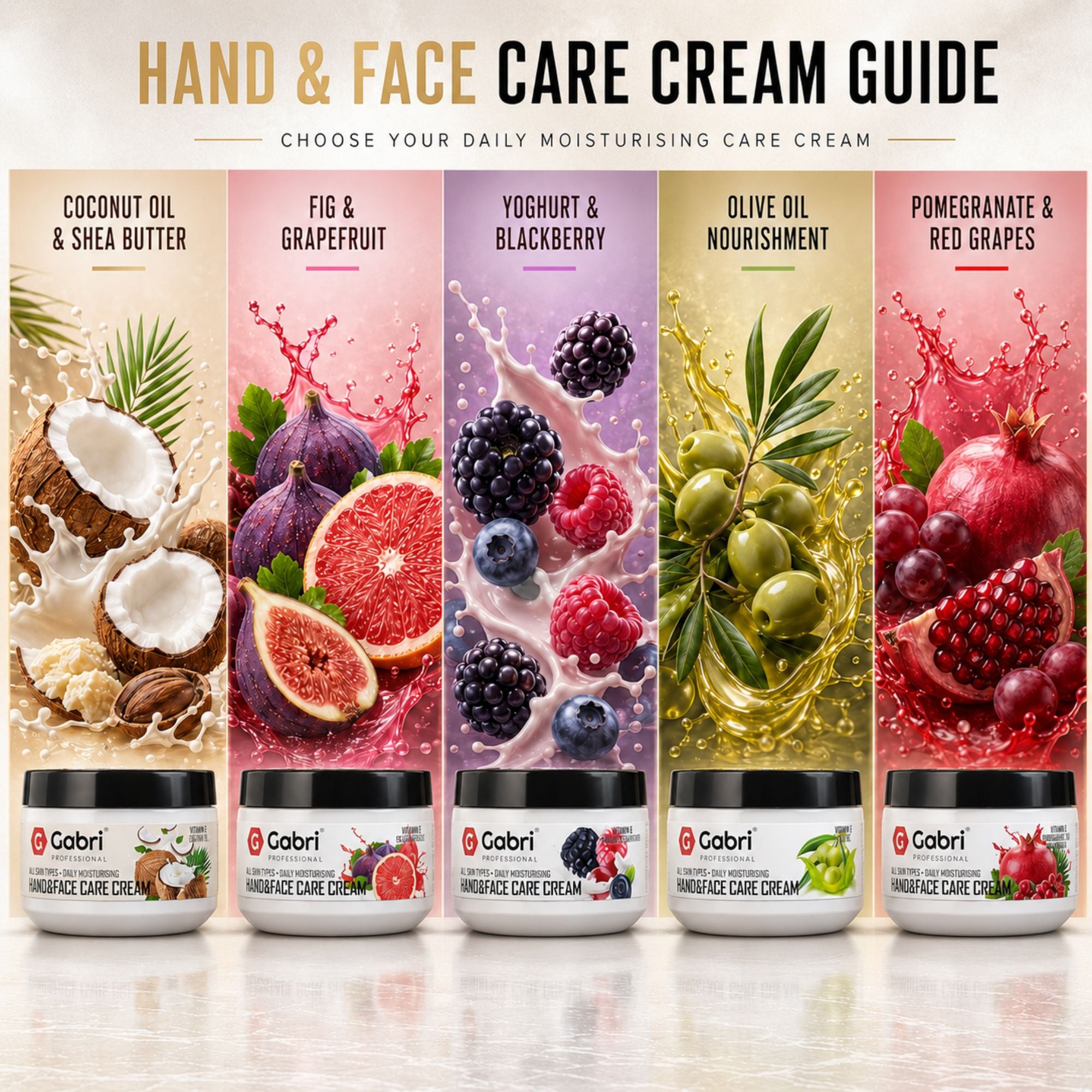 Gabri Professional - Hand & Face Care Cream Olive Oil 300ml