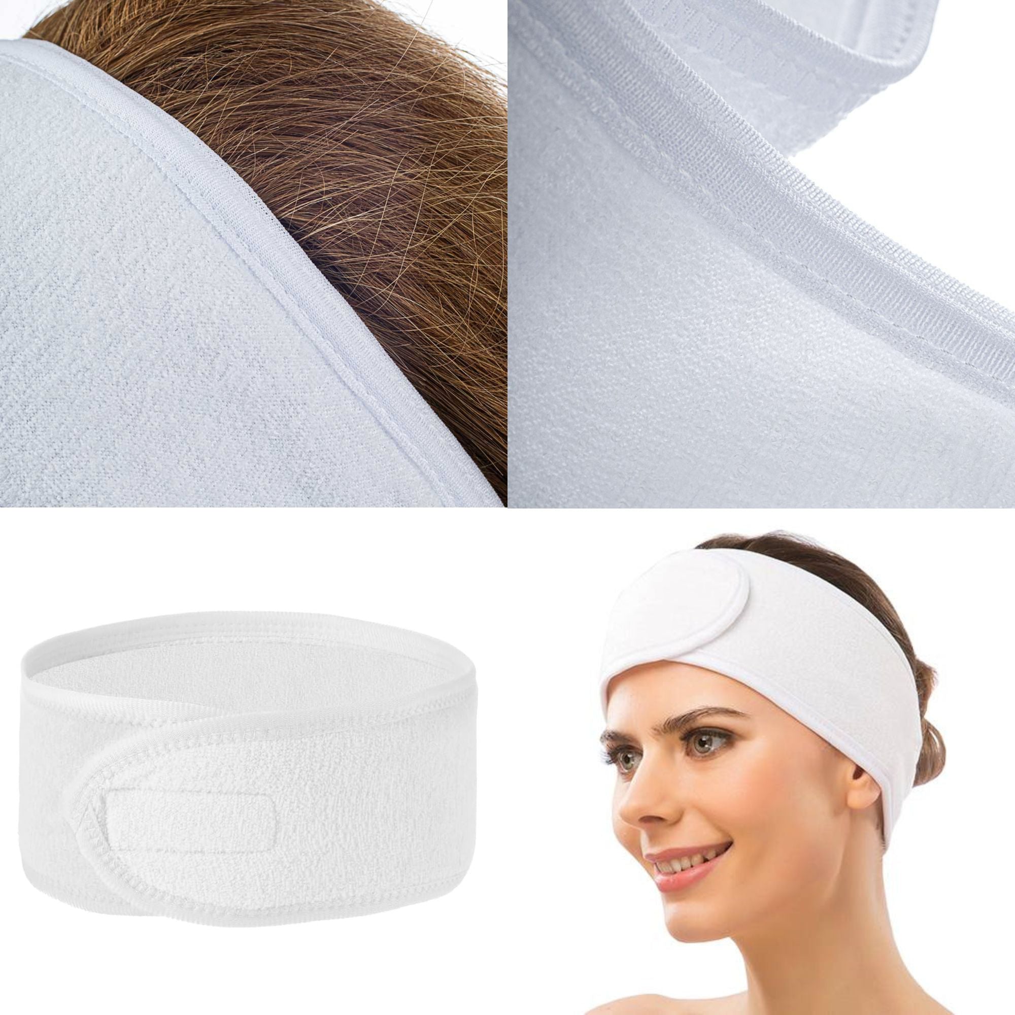 SalonServe - Headband Velcro Fixing White