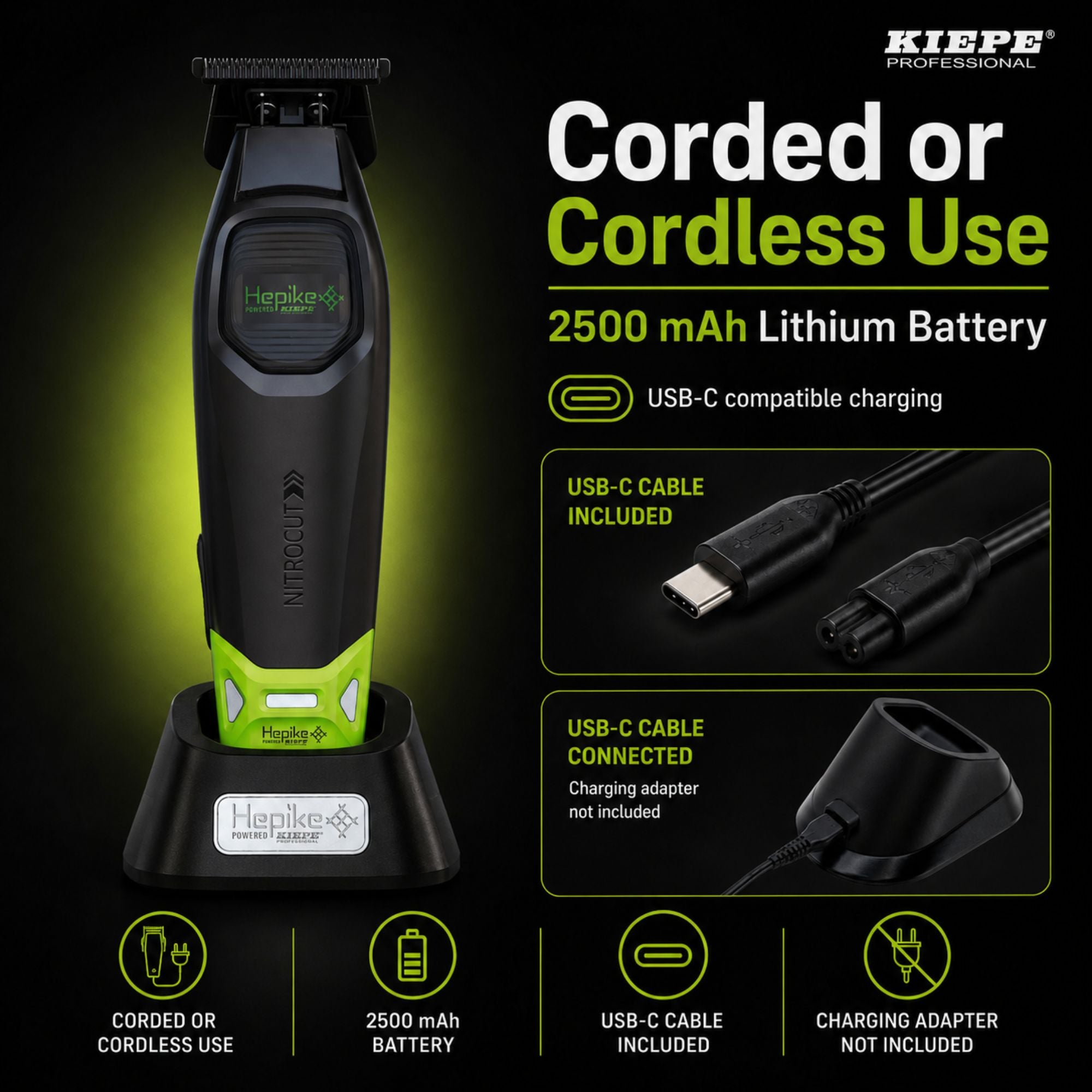 Kiepe - Hepike Nitrocut Hair Trimmer 6372