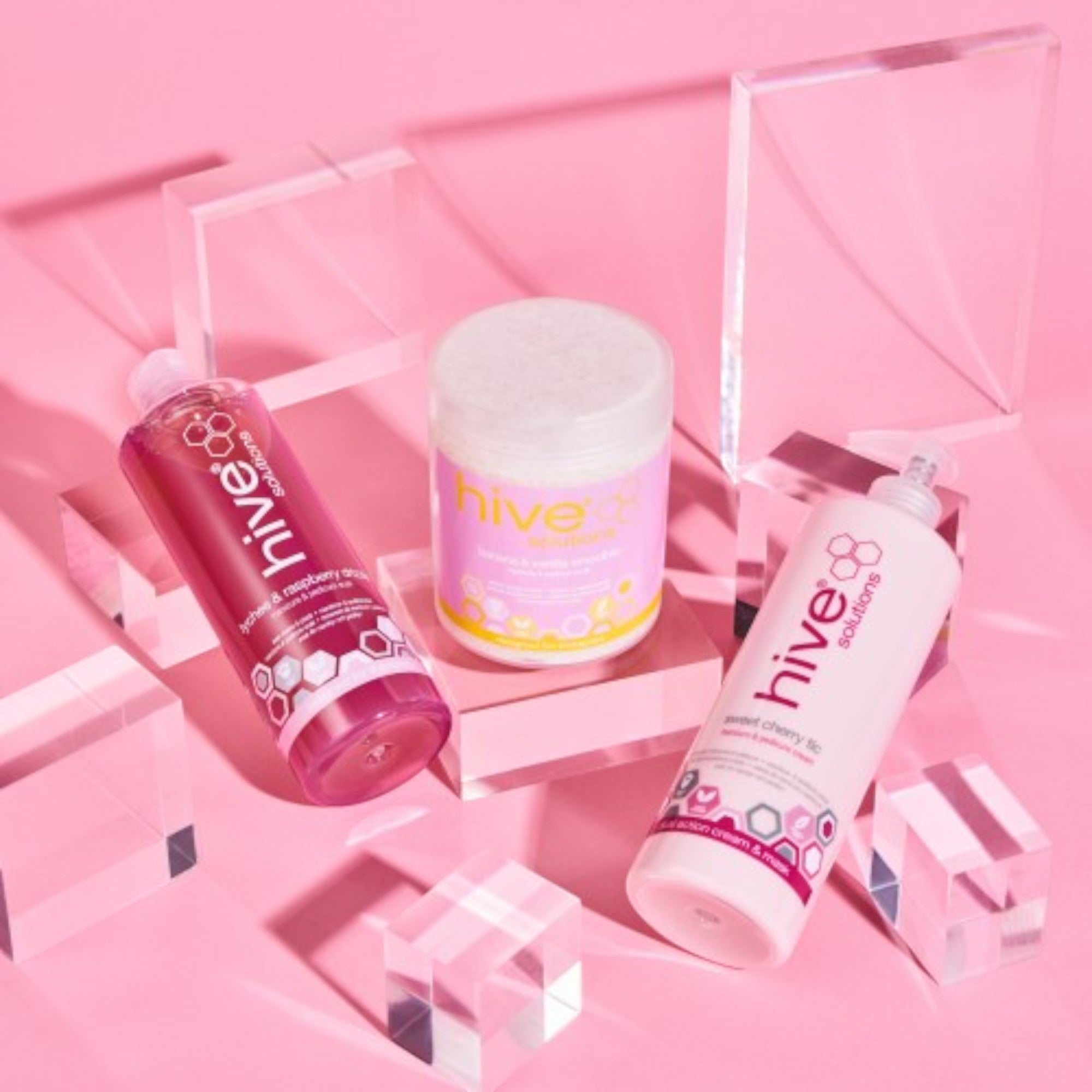 Hive - Lychee & Raspberry Drizzle Manicure & Pedicure Soak 400ml