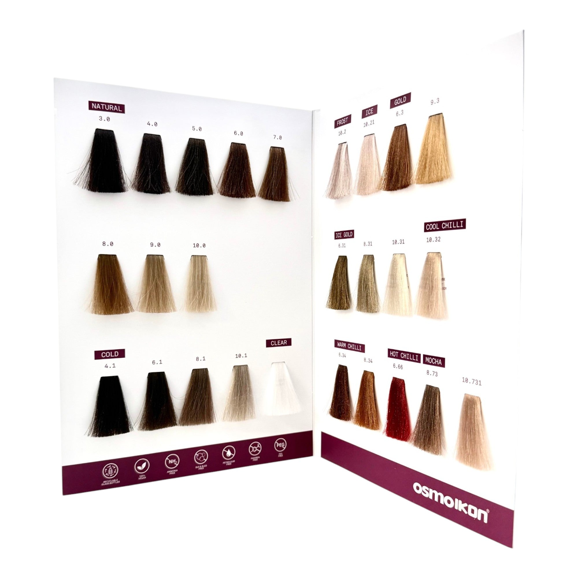 Osmo - Ikon Glossy Gloss Shade Chart