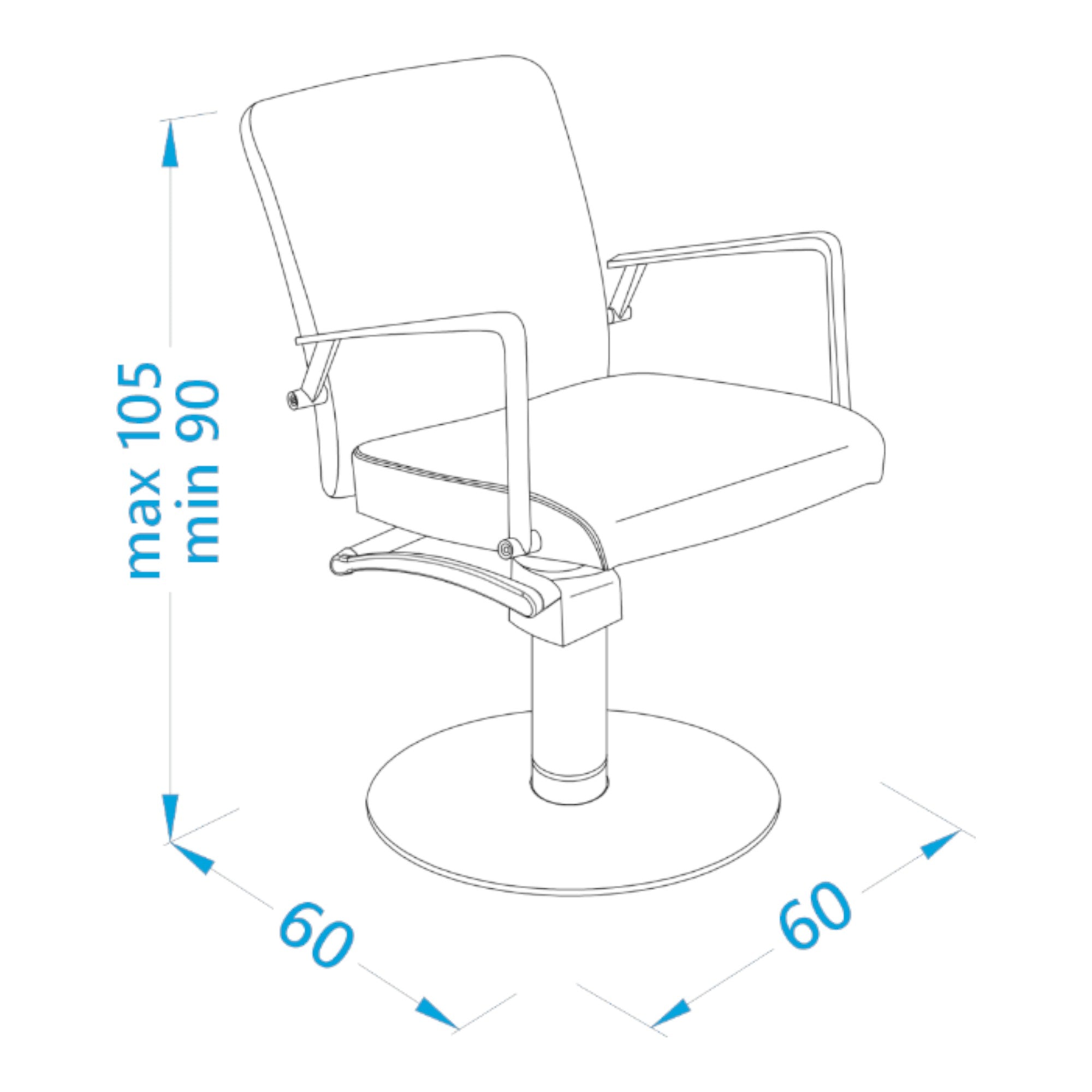 Alpeda - Icon Styling Chair (Nickel Finish)