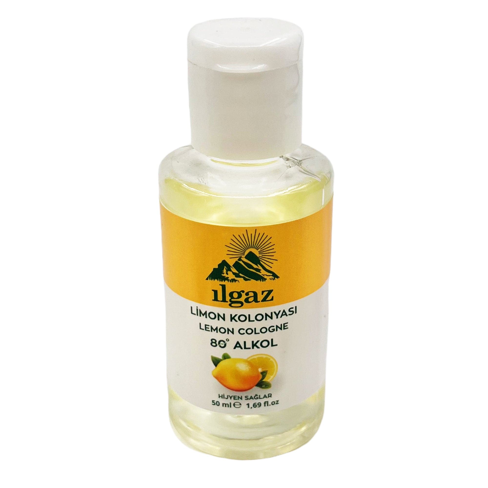 Ilgaz - Lemon Cologne 80-Proof Portable Pocket Travel Size 50ml