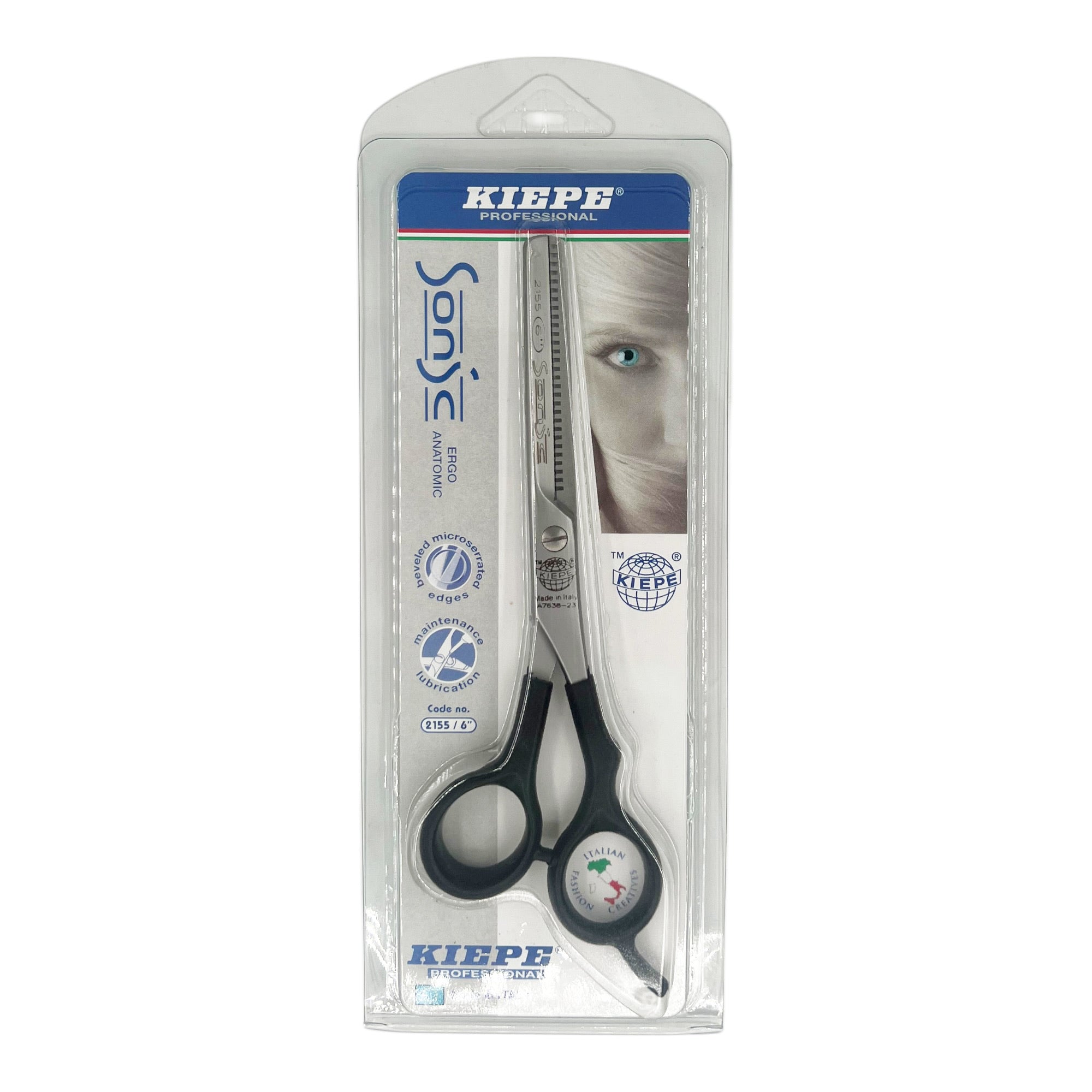 Kiepe - 2155 Sonic Ergo Anatomic Thinning Scissor 6 Inch (16cm)