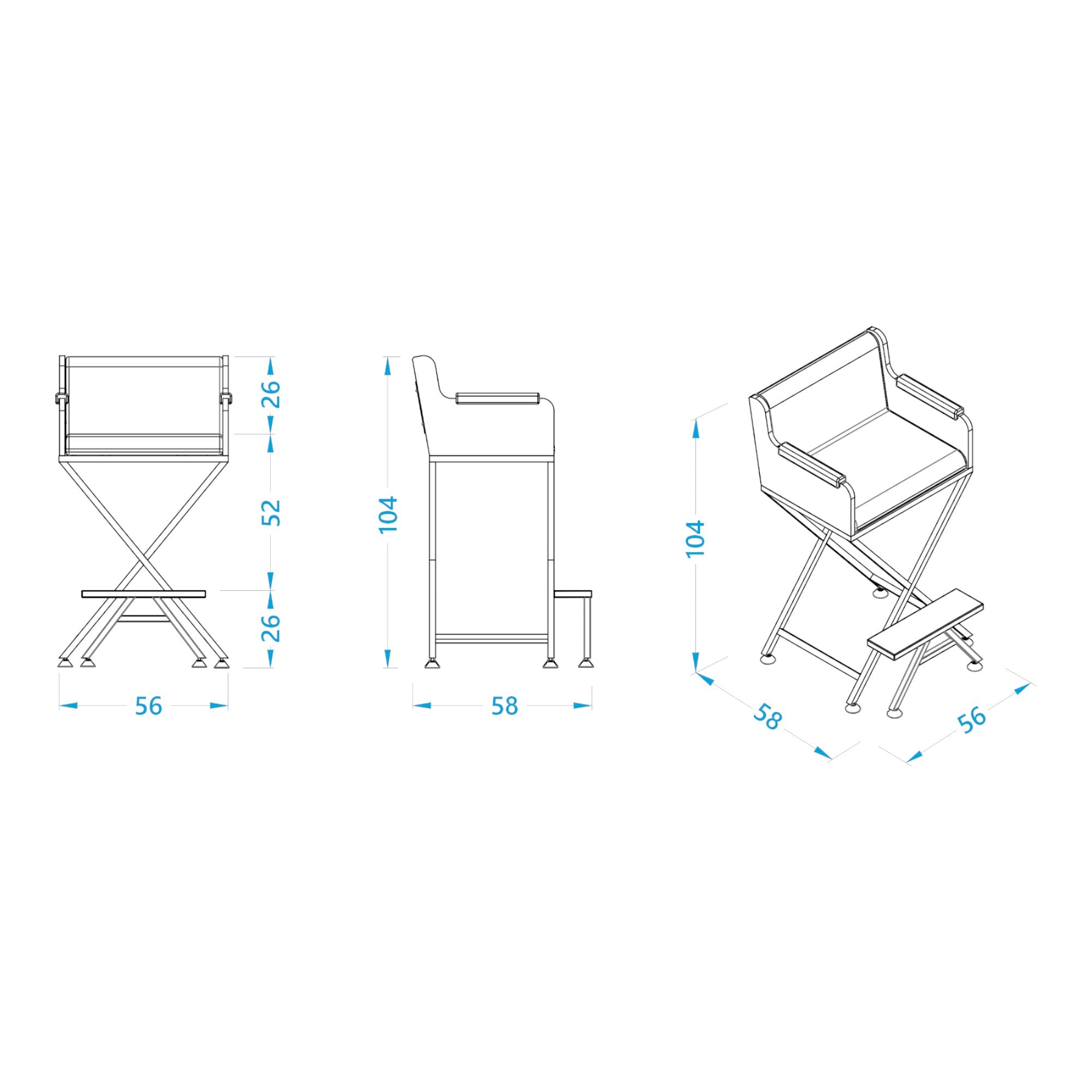 Alpeda - Lara Salon Make Up Chair