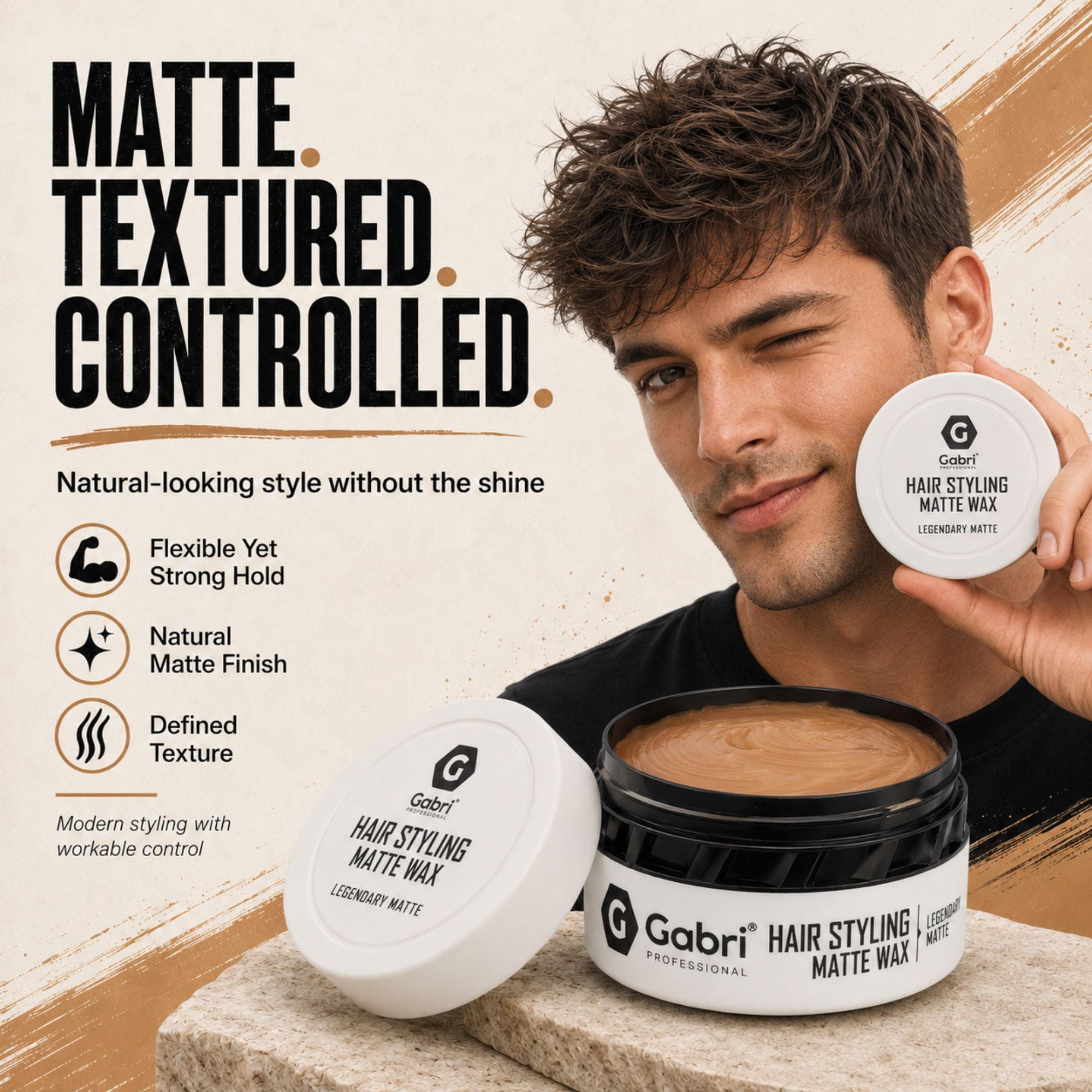 Gabri Professional - Hair Styling Matte Wax Legendary Matte 150ml