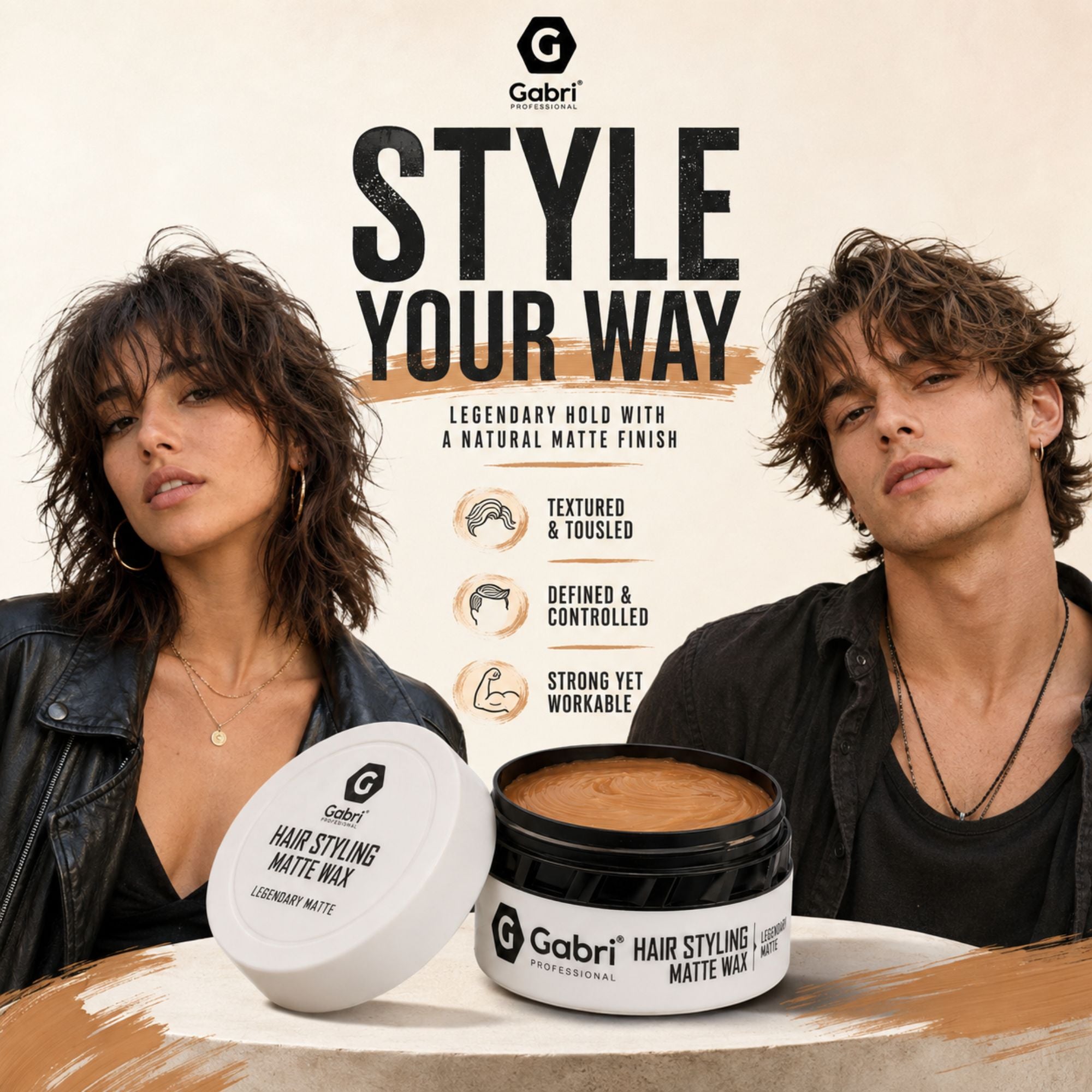 Gabri Professional - Hair Styling Matte Wax Legendary Matte 150ml