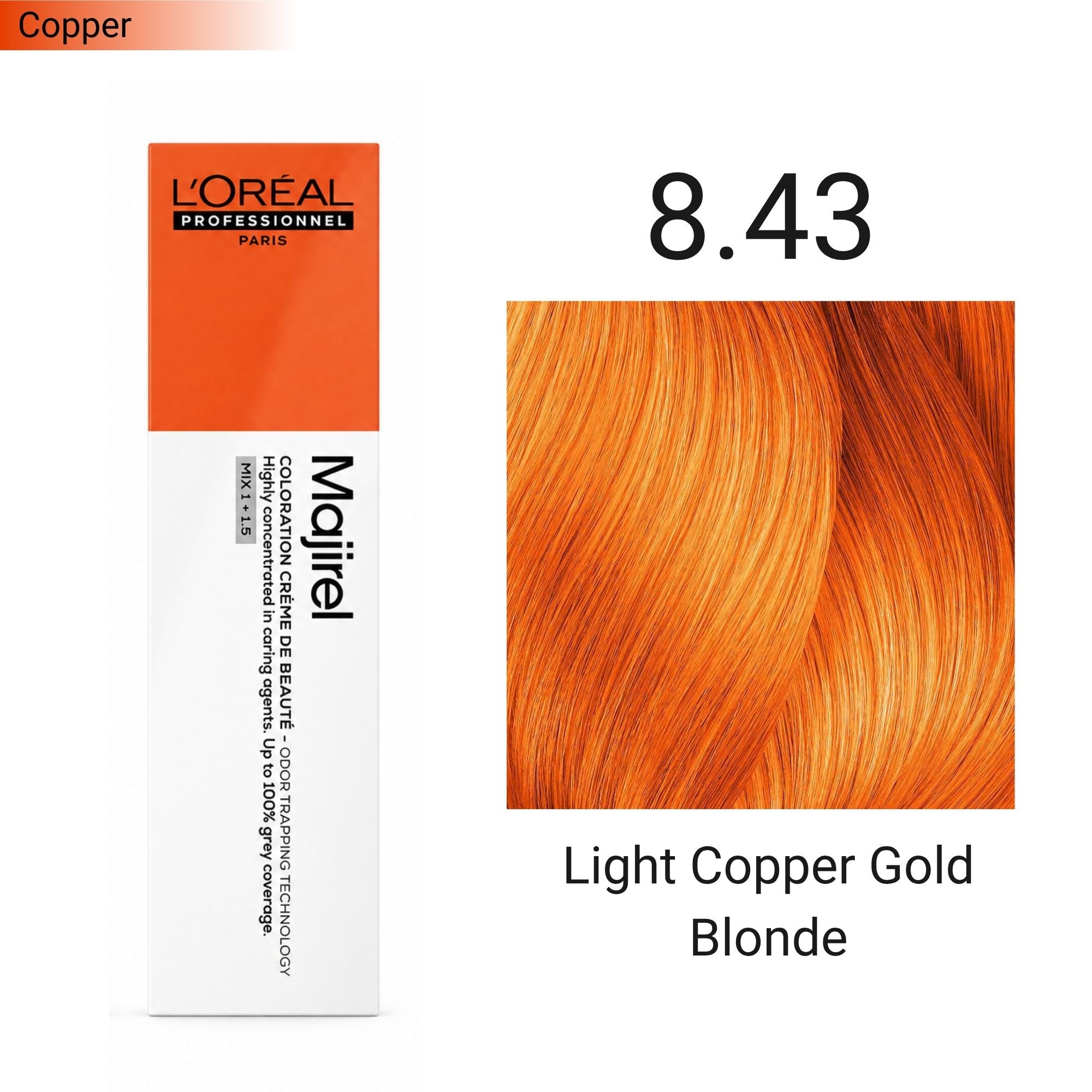 Loreal Professionnel - Majirel Permanent Hair Colour Copper Series 60ml