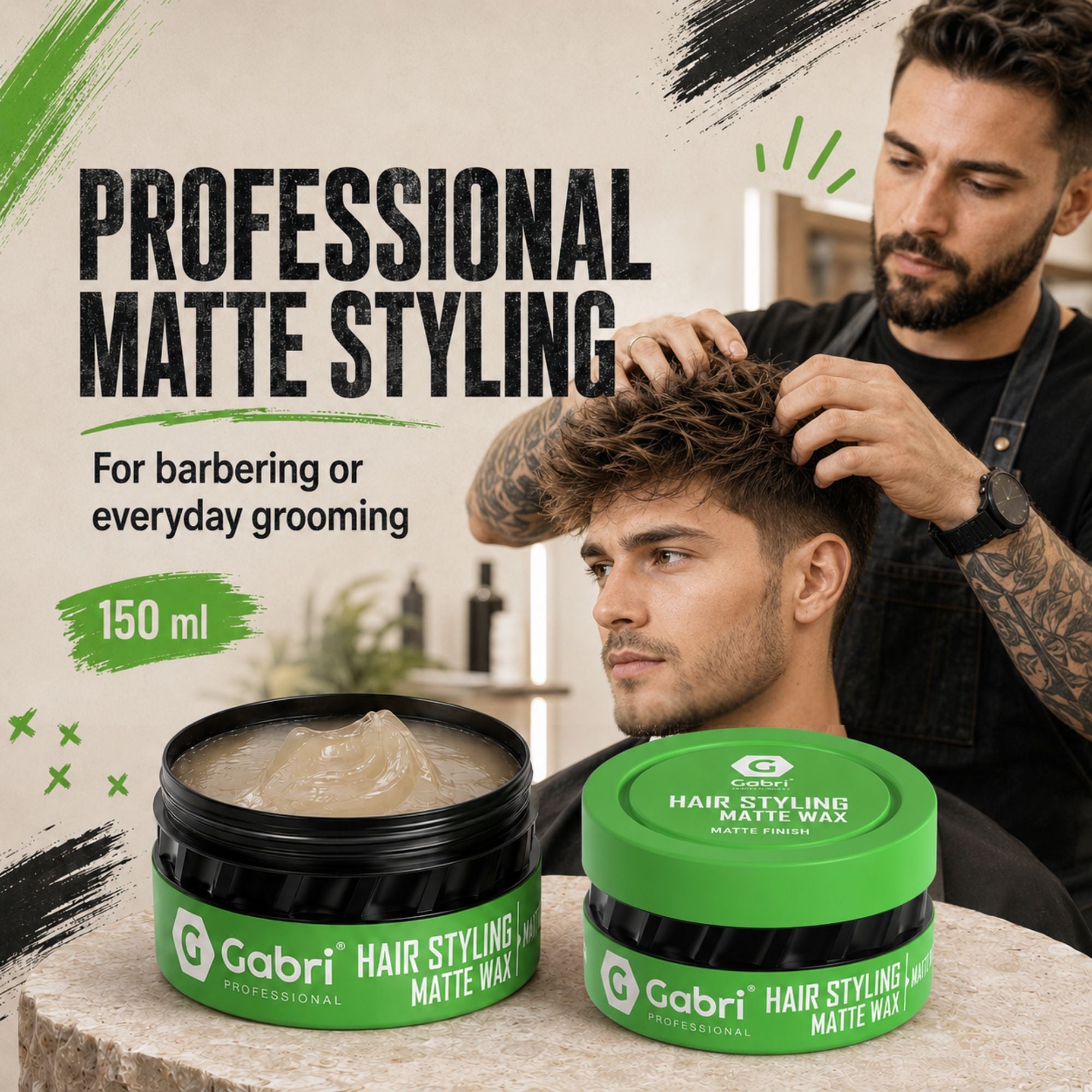 Gabri Professional - Hair Styling Matte Wax Matte Finish 150ml