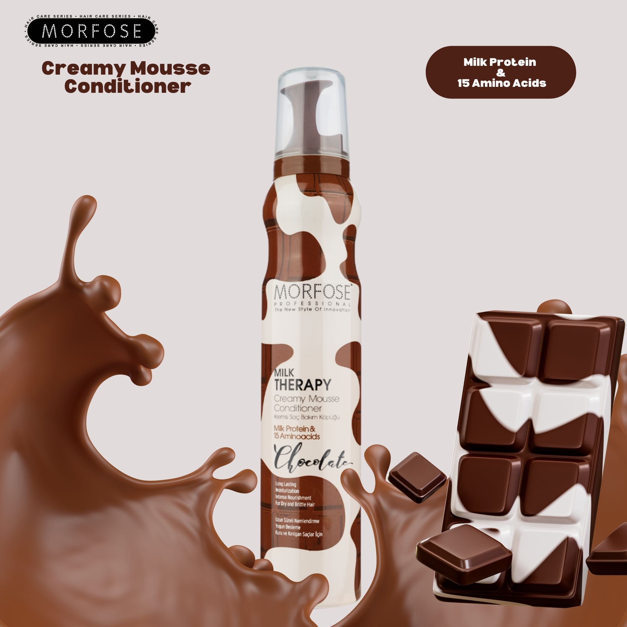 Morfose - Milk Therapy Creamy Mousse Conditioner Chocolate 200ml