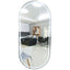 Salon Mirror - Oval LED with Silver Frame & Border Light