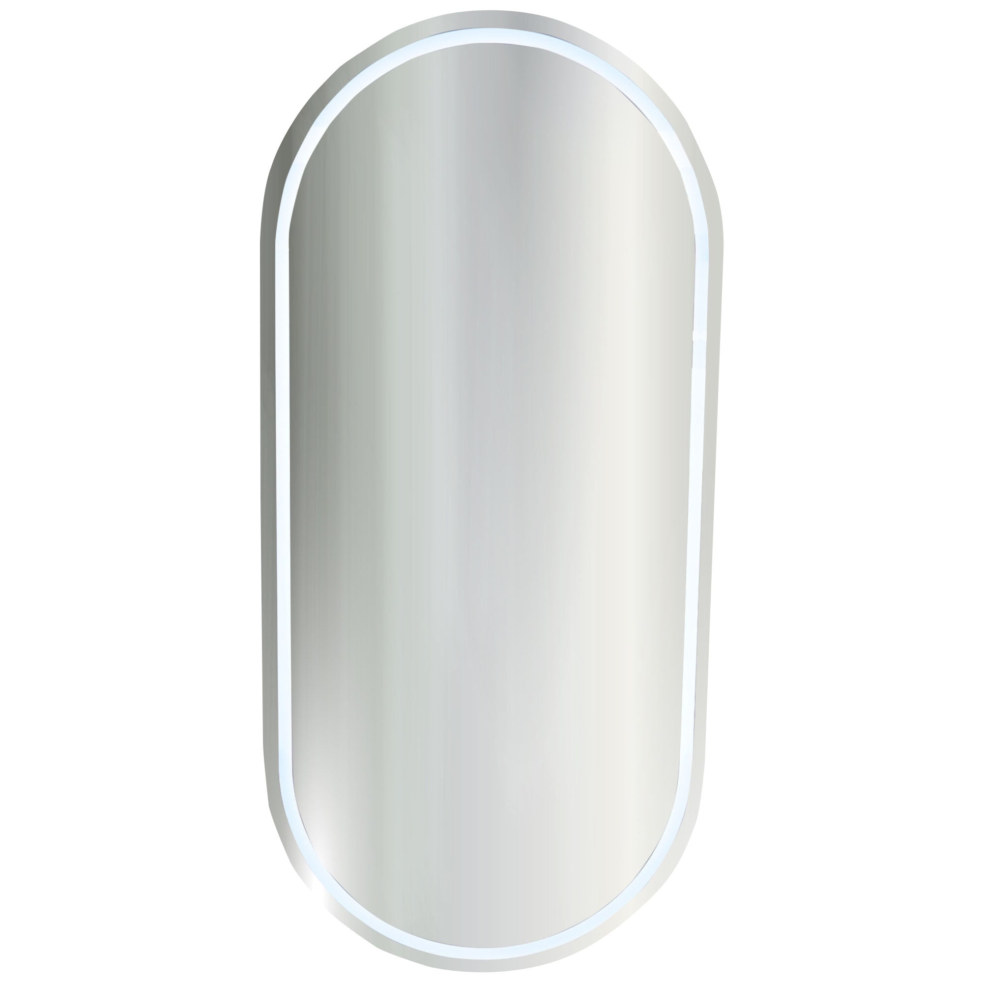 Salon Mirror - Oval LED with Border Light (Frameless)