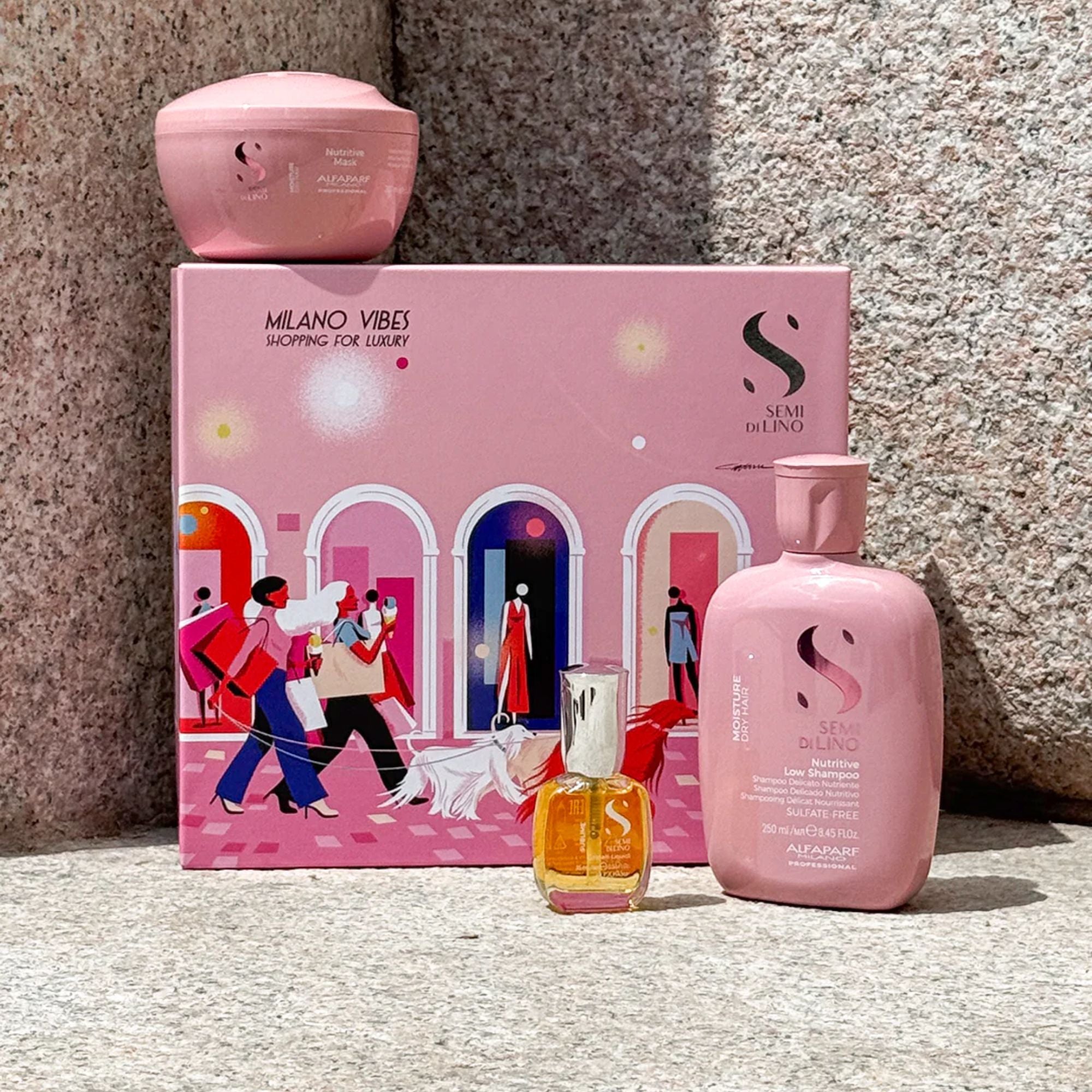 Alfaparf - Semi Di Lino Moisture Nutritive Holiday Set