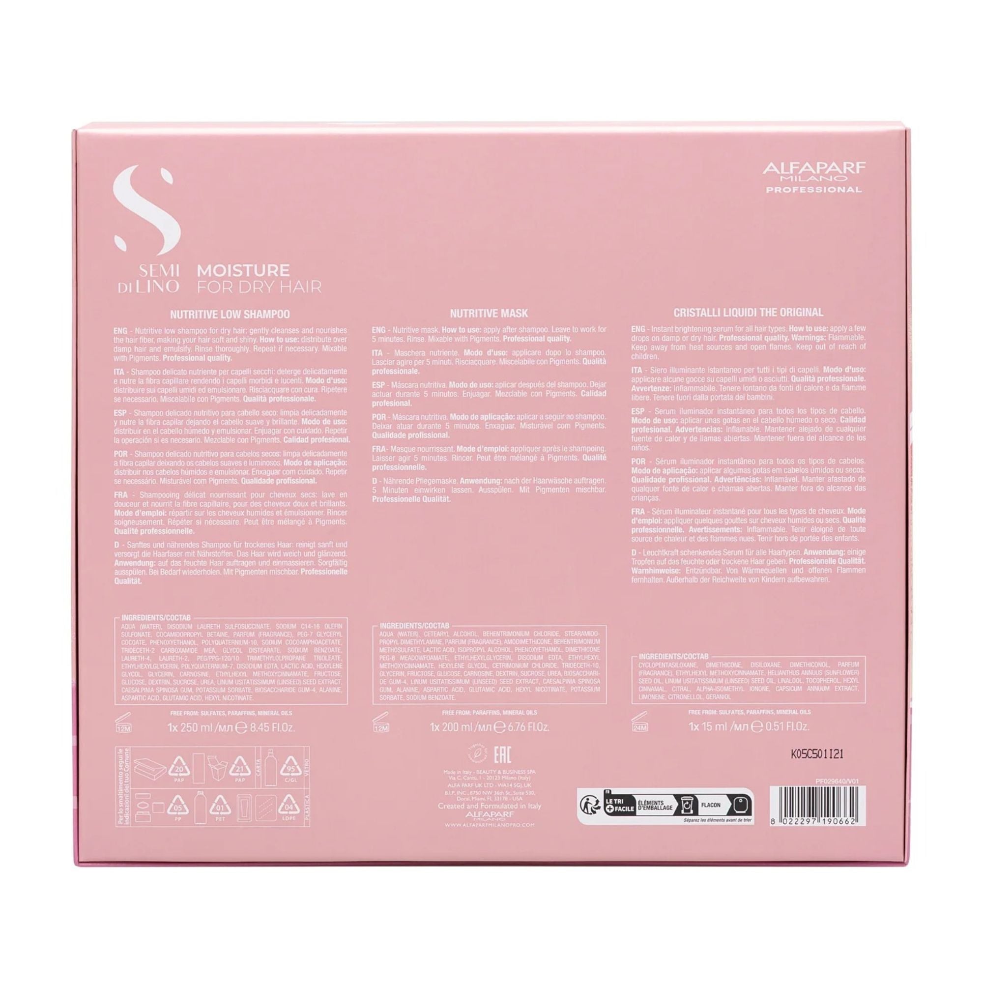 Alfaparf - Semi Di Lino Moisture Nutritive Holiday Set