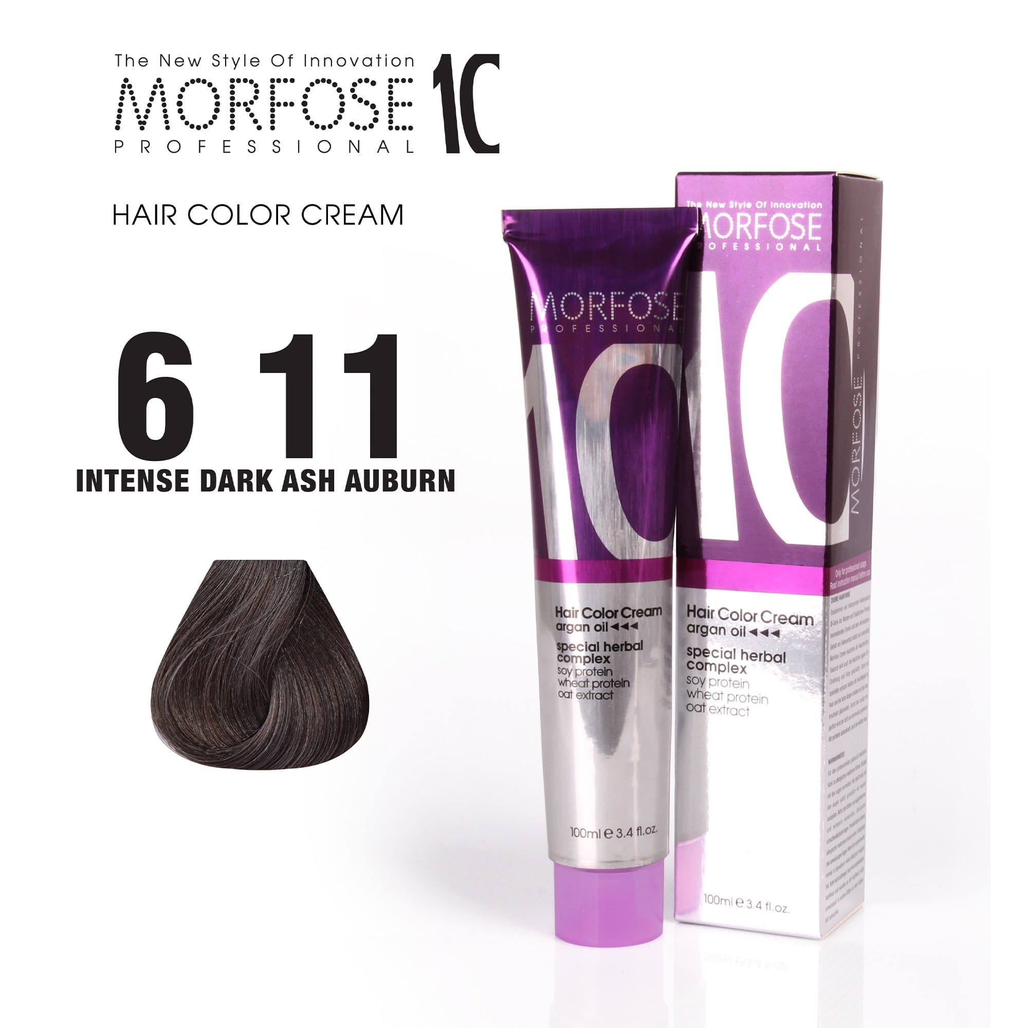 Morfose - 10 Hair Colour Cream Intense Ash Series 100ml