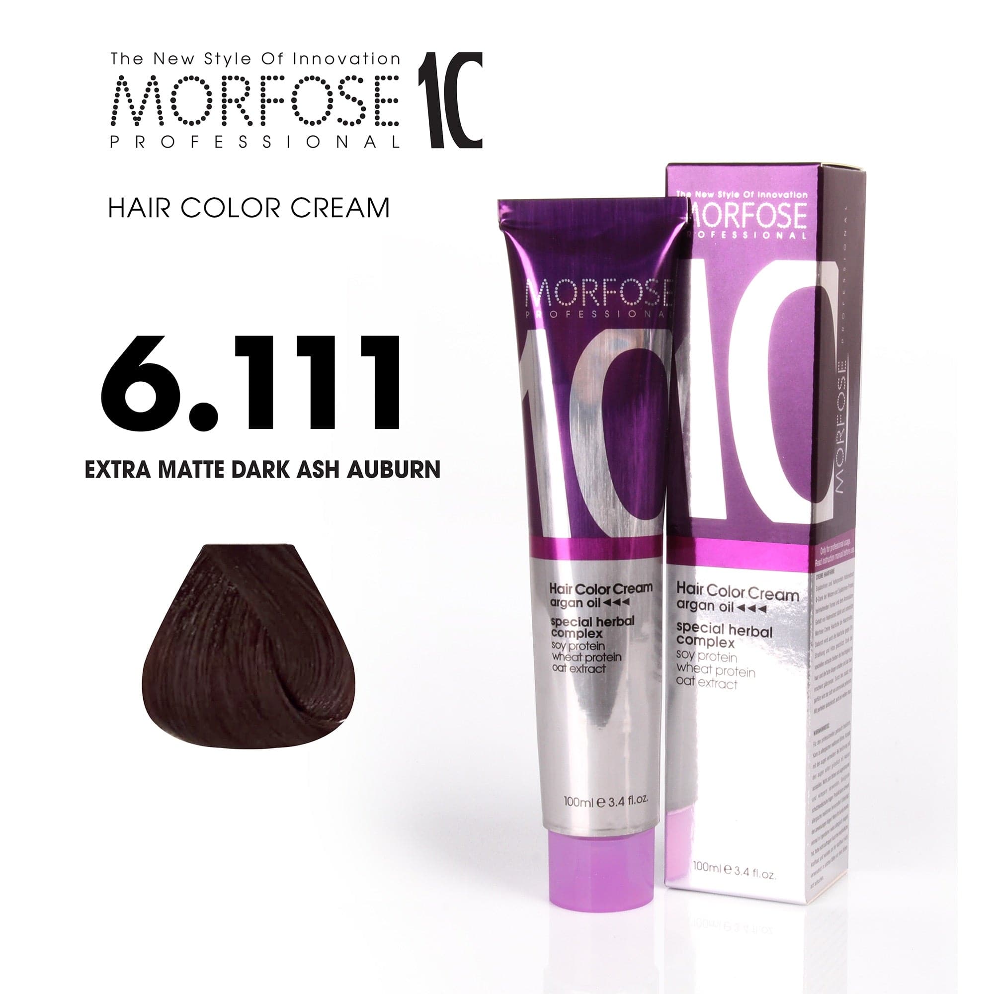 Morfose - 10 Hair Colour Cream Intense Ash Series 100ml