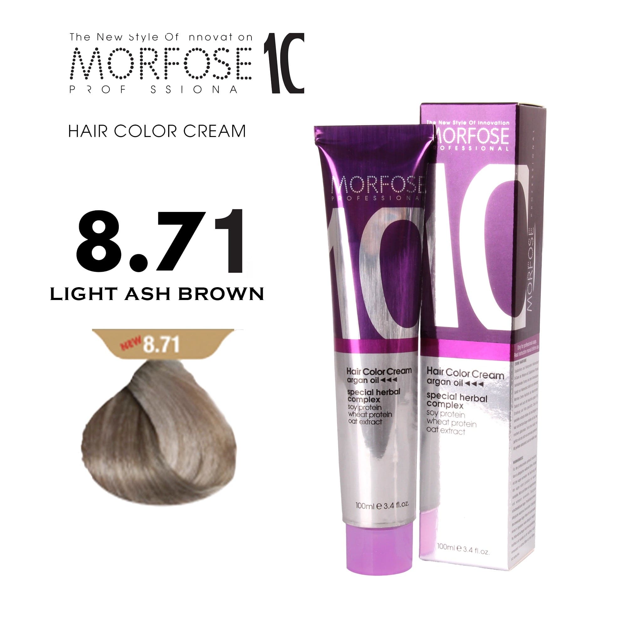 Morfose - 10 Hair Colour Cream Gold Brown Series 100ml