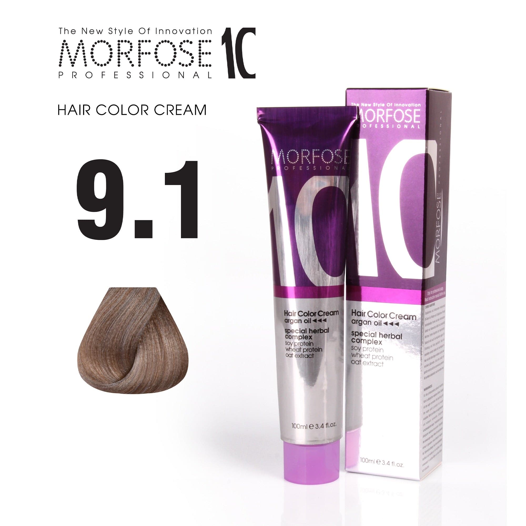 Morfose - 10 Hair Colour Cream Intense Ash Series 100ml