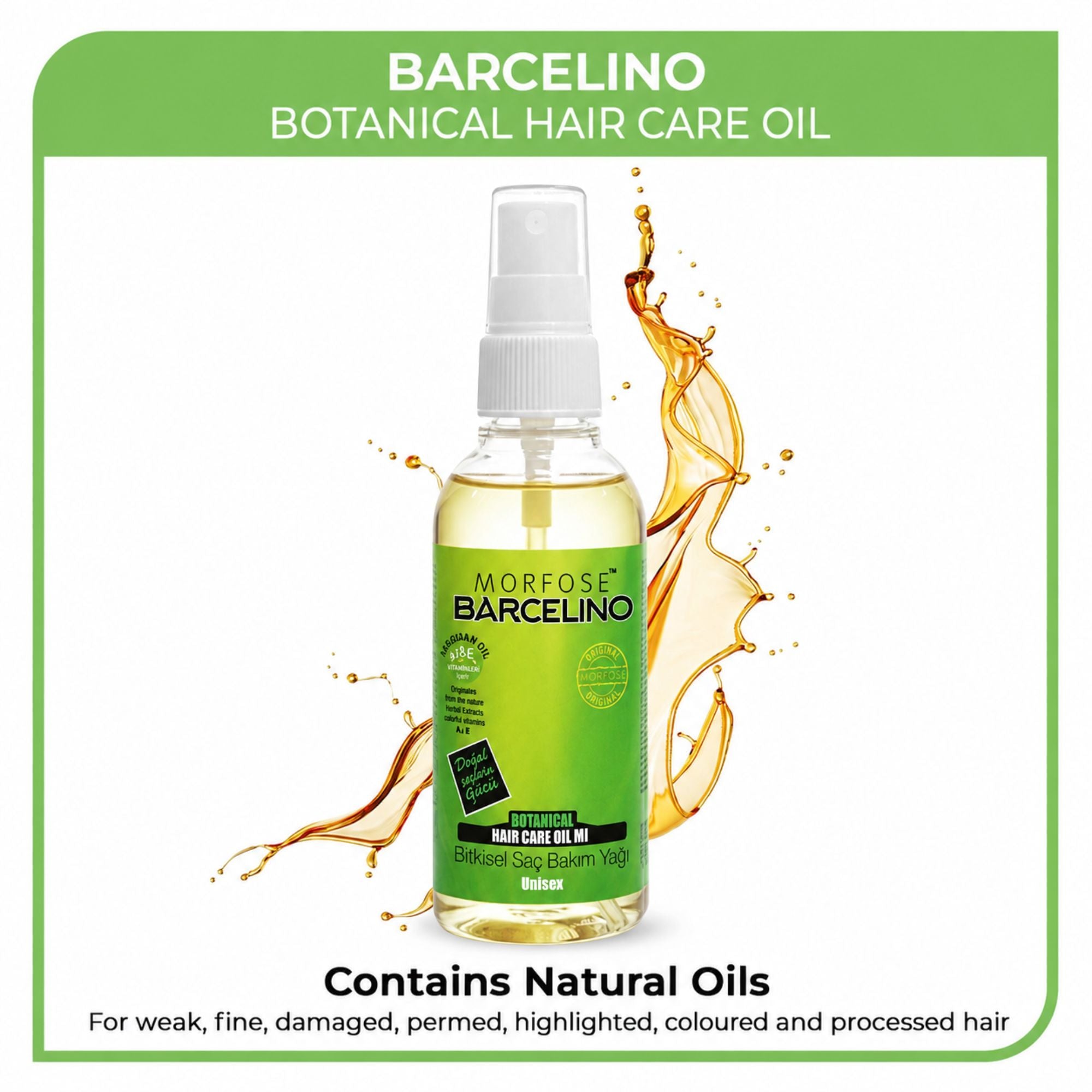 Morfose - Barcelino Botanical Hair Care Oil 150ml