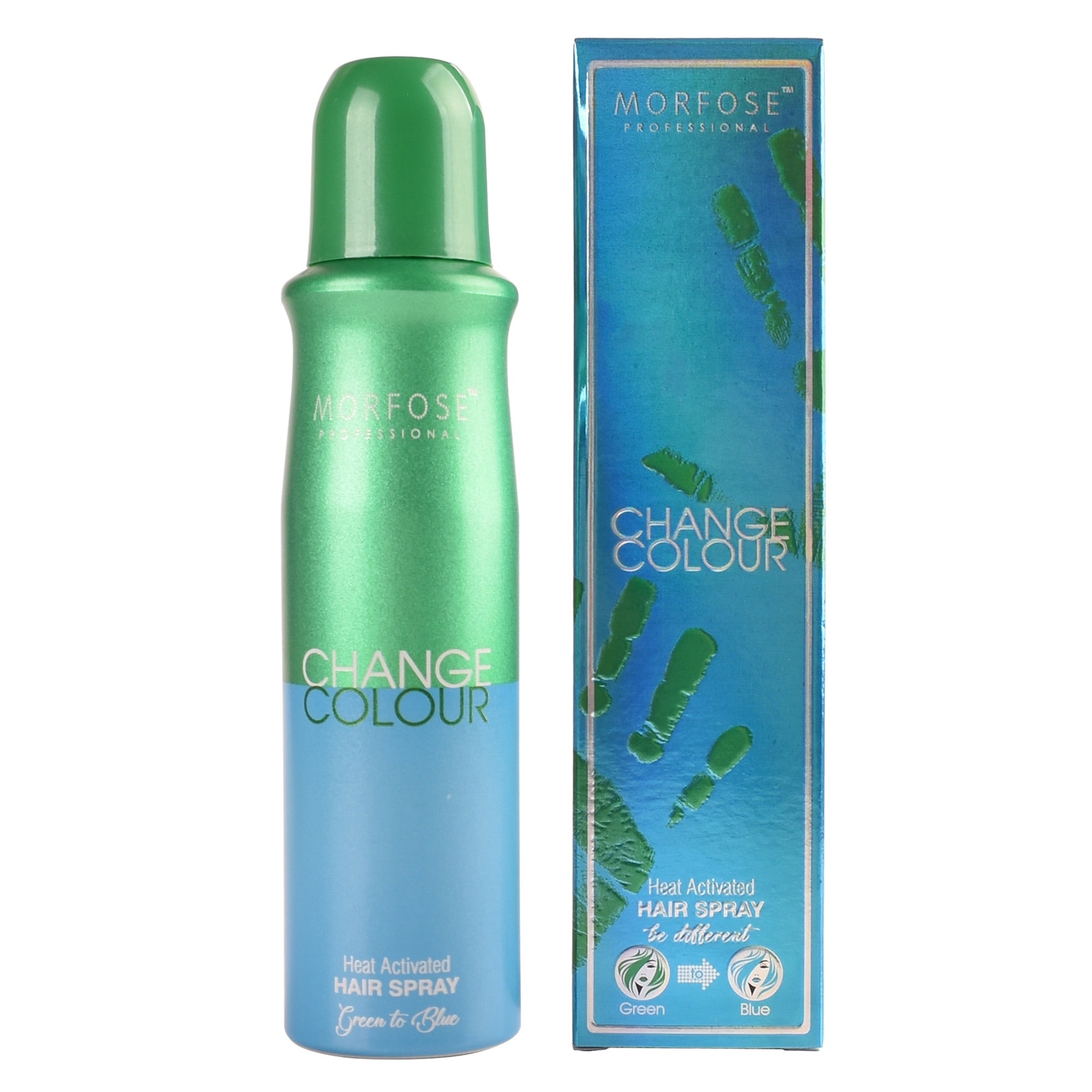Morfose - Change Colour Hair Spray Green to Blue 150ml