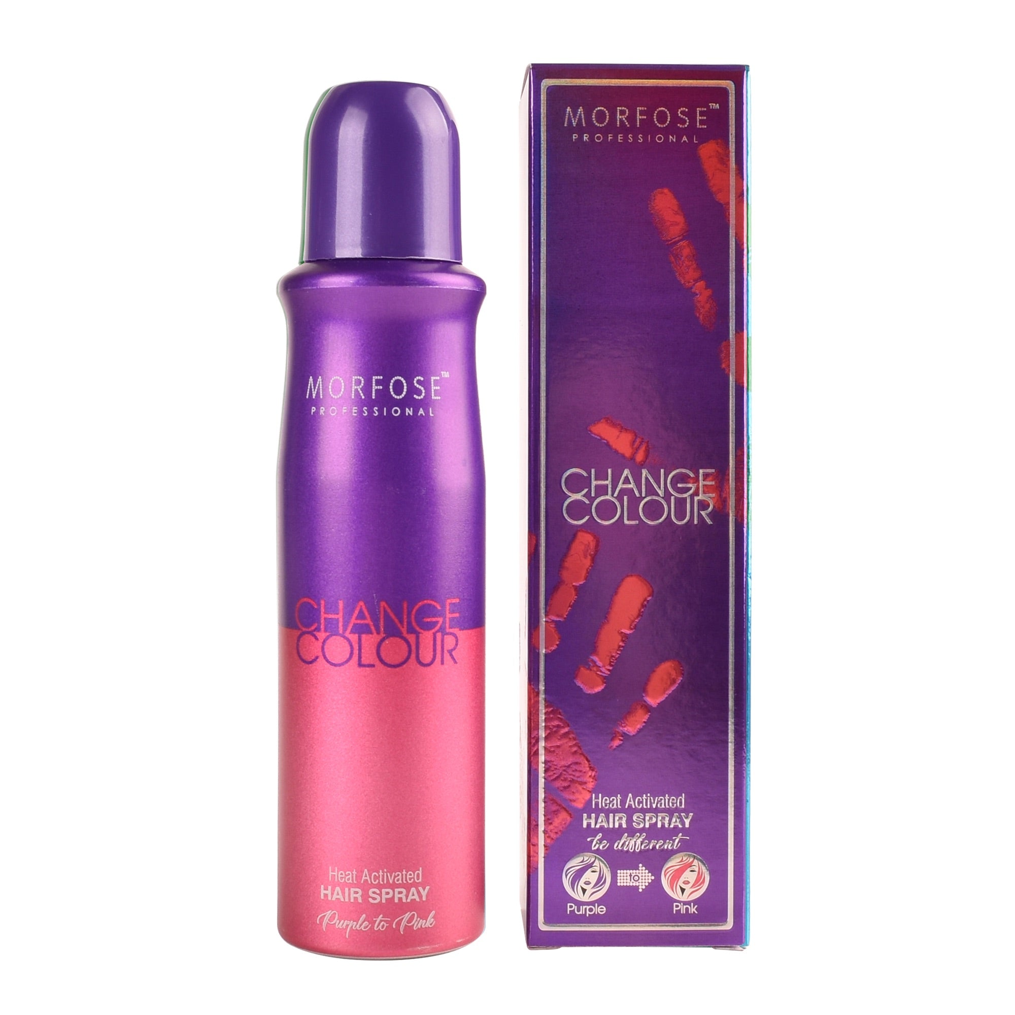 Morfose - Change Colour Hair Spray Purple to Pink 150 ML