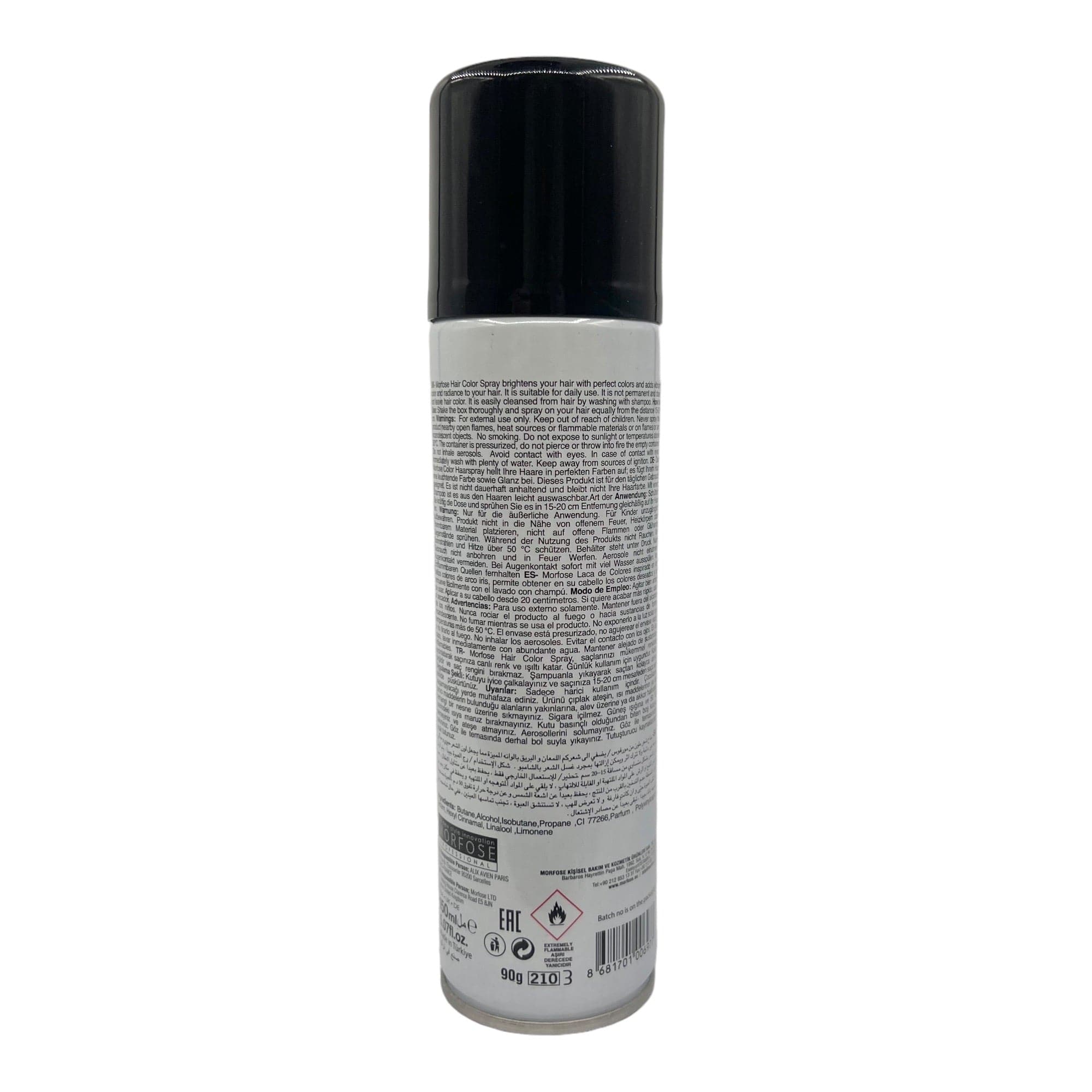 Morfose - Royal Black Hair Color Spray 150ml