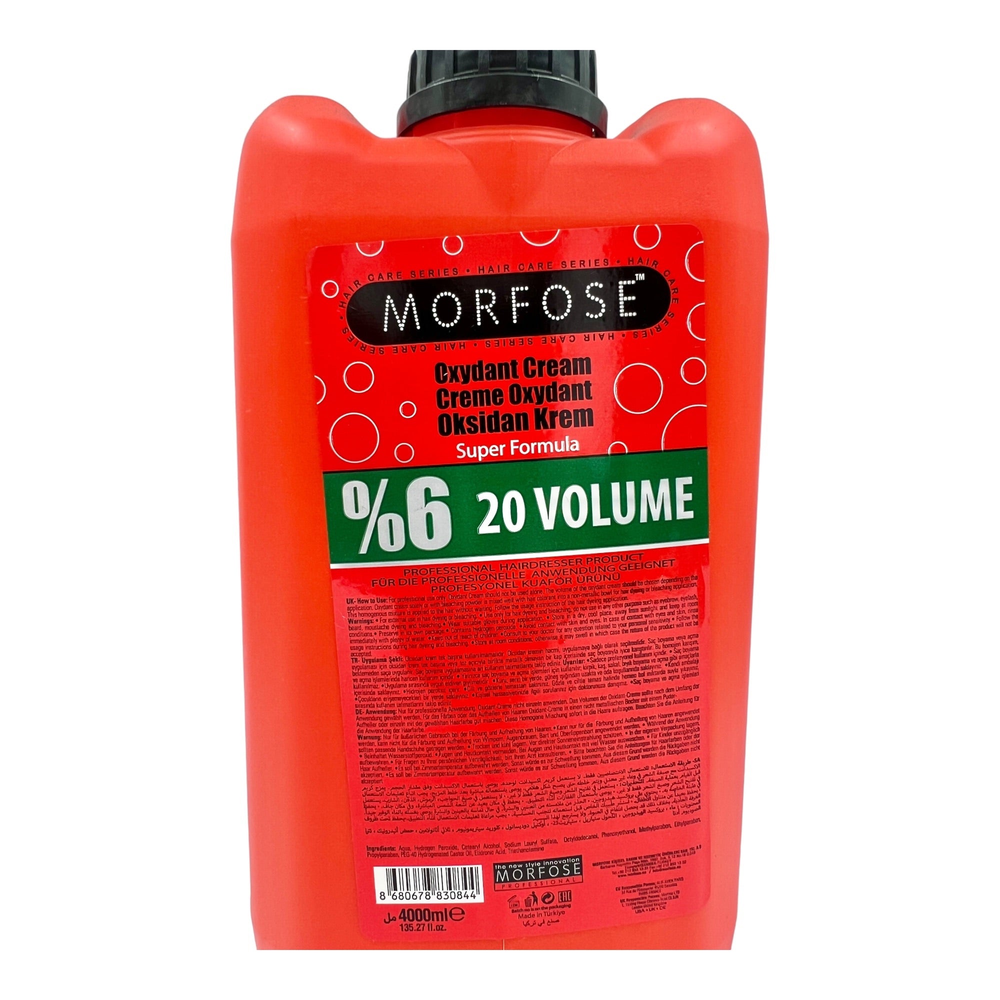 Morfose - Oxidant Cream 20 Volume 4000ml