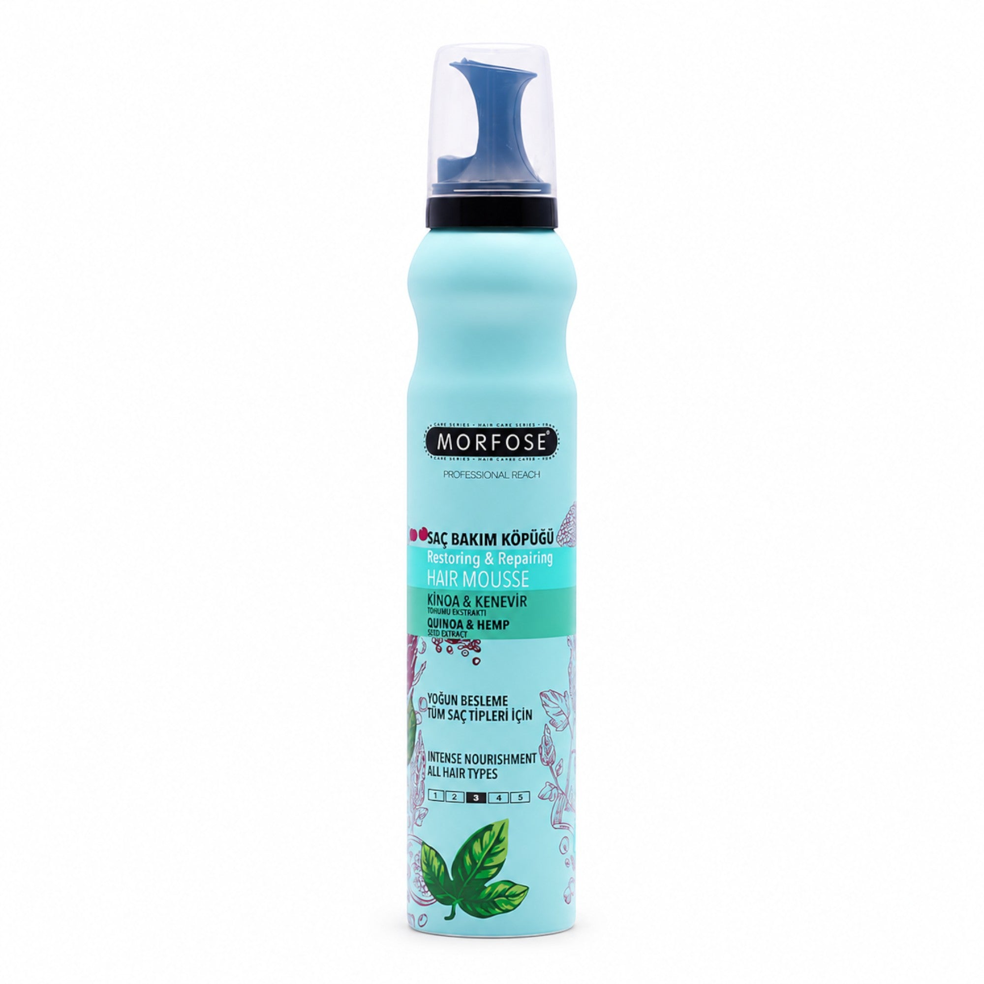 Morfose - Quinoa & Hemp Restoring & Repairing Hair Mousse 200ml