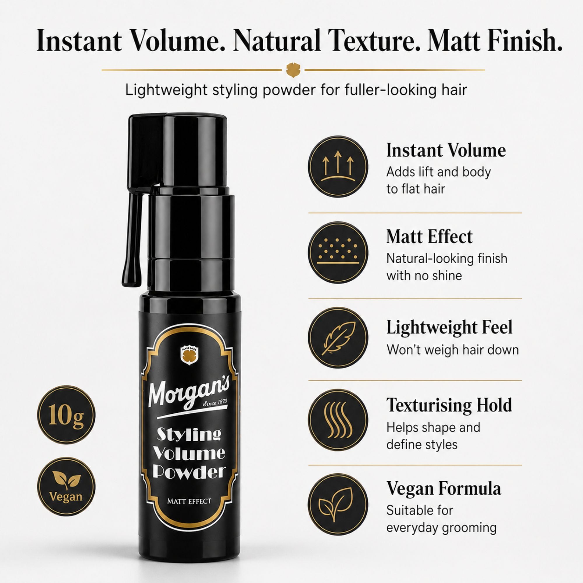 Morgan's - Styling Volume Powder Matt Effect 10g