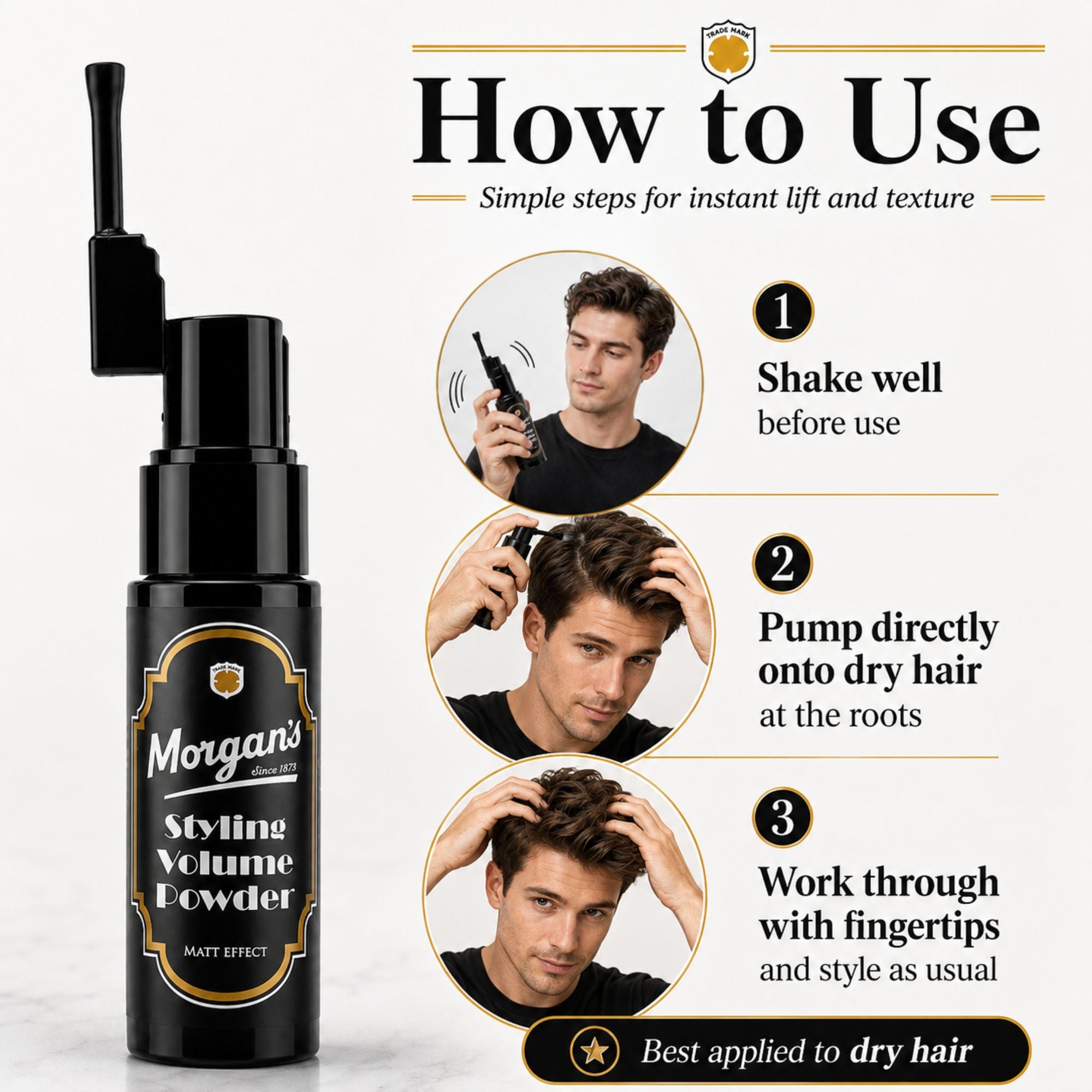 Morgan's - Styling Volume Powder Matt Effect 10g