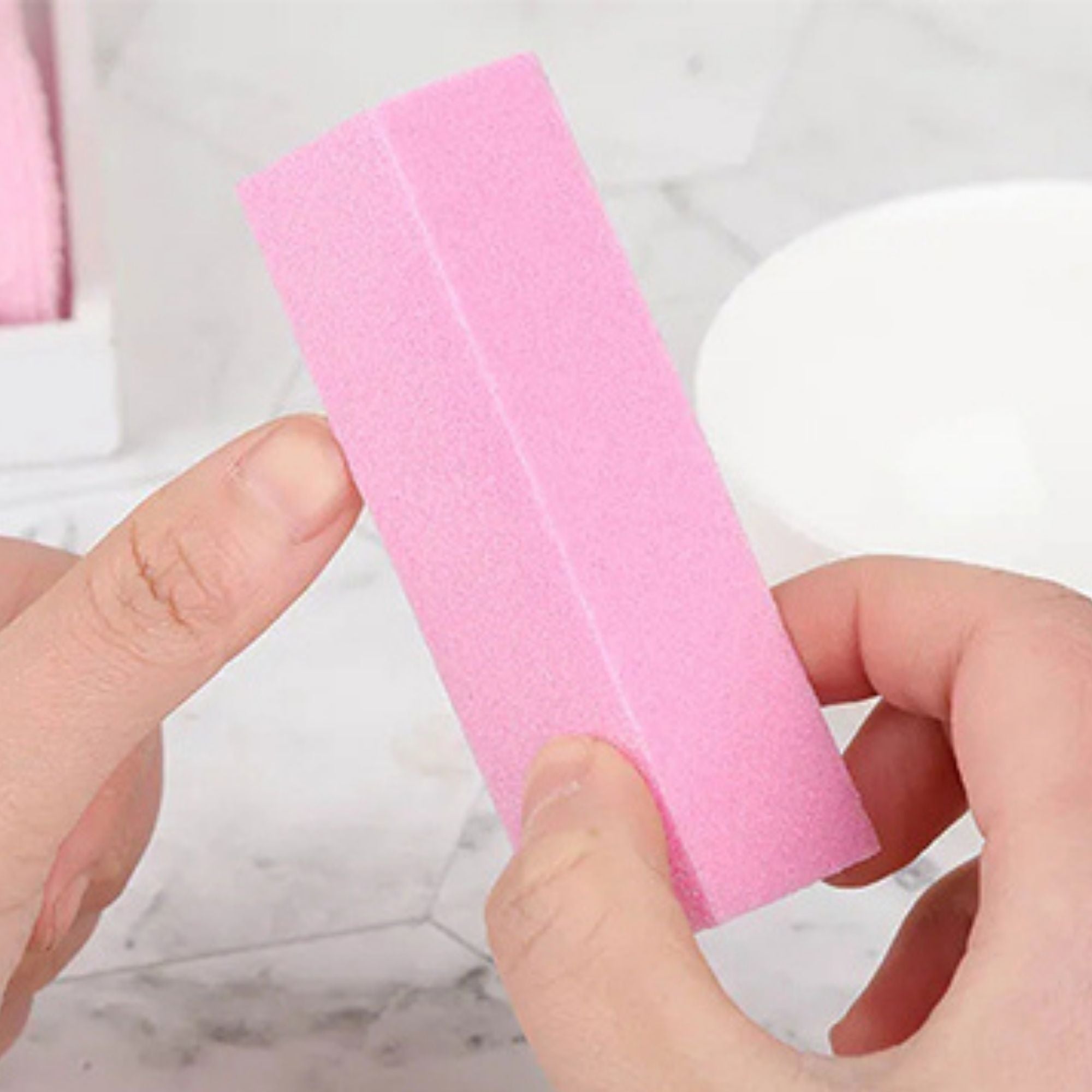 SalonServe - Nail Buffing Block - Pink Sanding Block