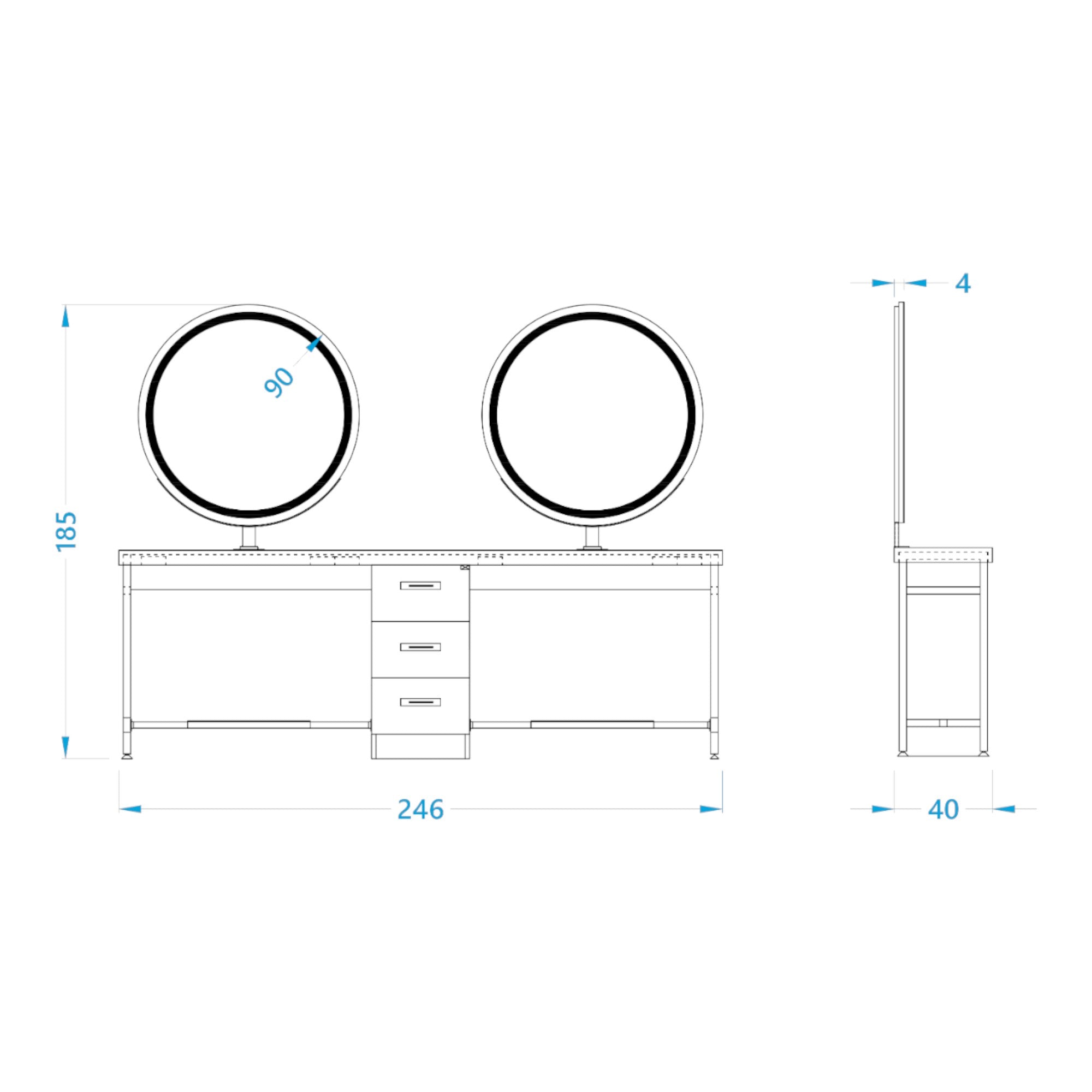 Alpeda - Nancy Wall Styling Station
