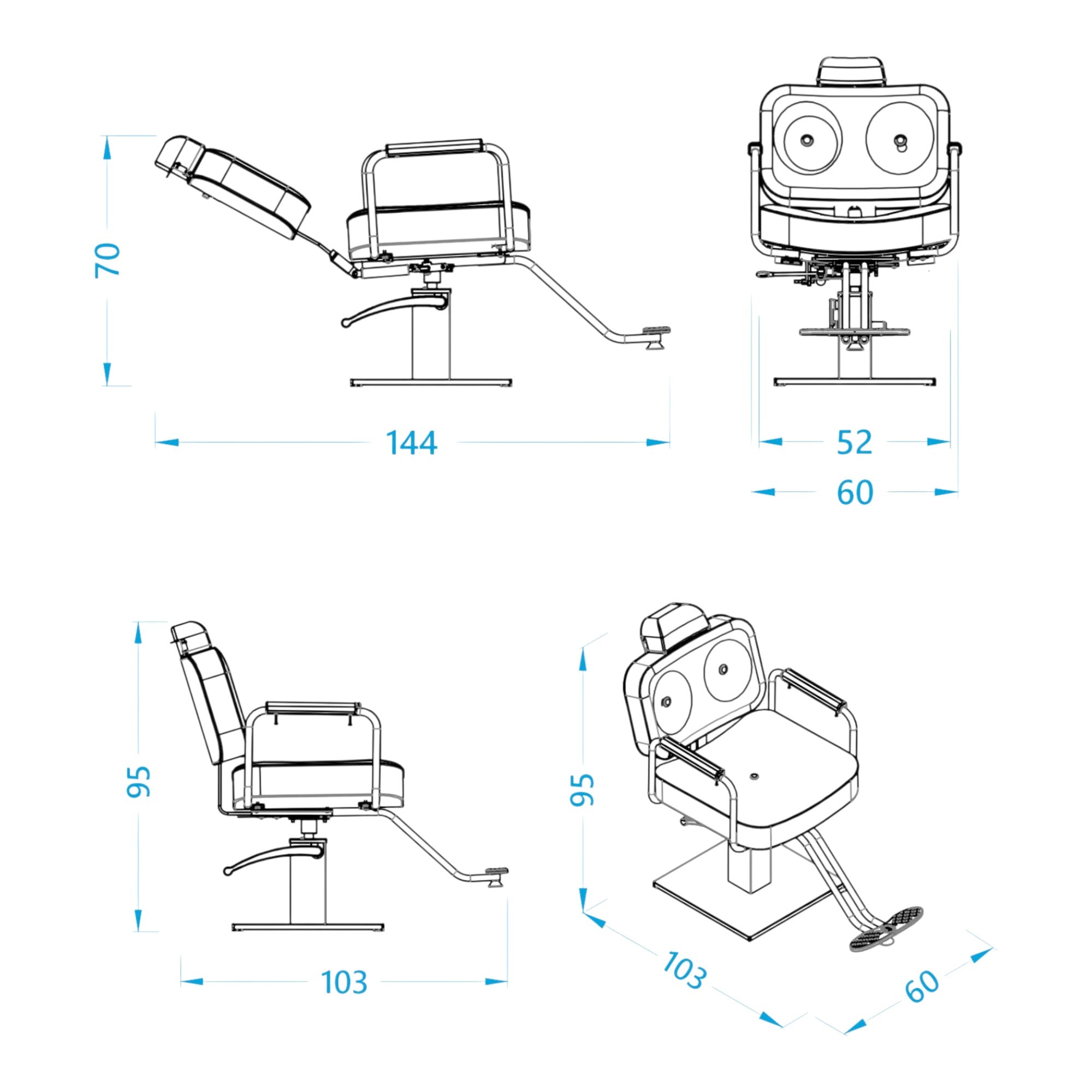 Alpeda - Noah Salon Make Up Chair