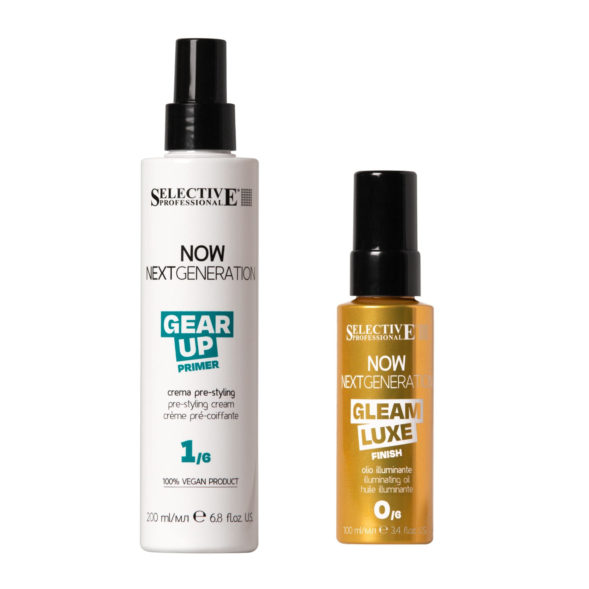 Selective Professional - Now Next Generation Gear Up Primer & Gleam Luxe Finish
