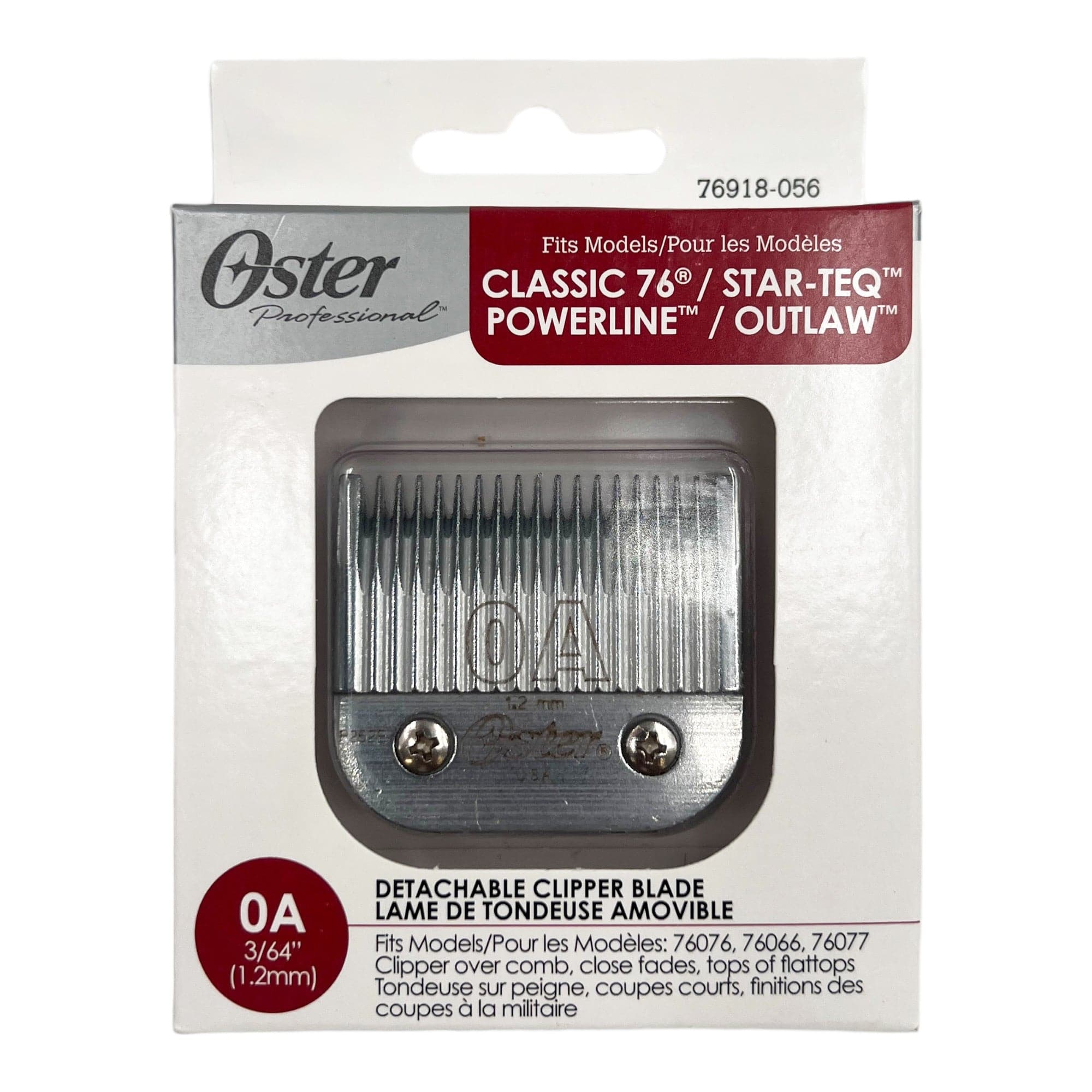Oster - Detachable Blade Size 0A - 1.2mm 076918-056