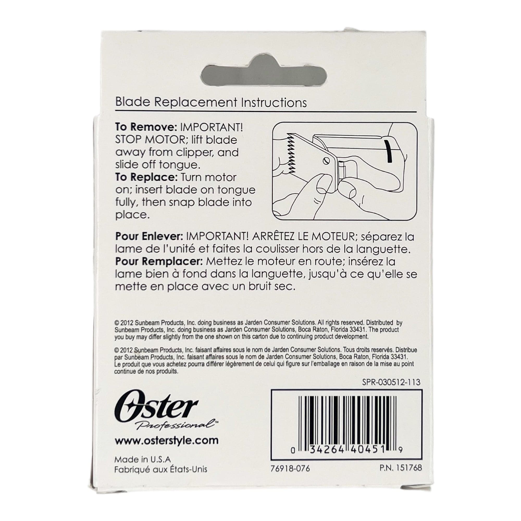 Oster - 076918-076 Detachable Blade Size 1A 3.2mm