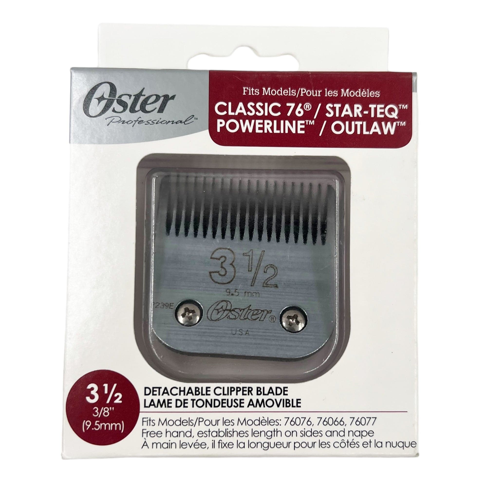 Oster - 076918-146 Detachable Blade Size 3.5 - 9.5mm