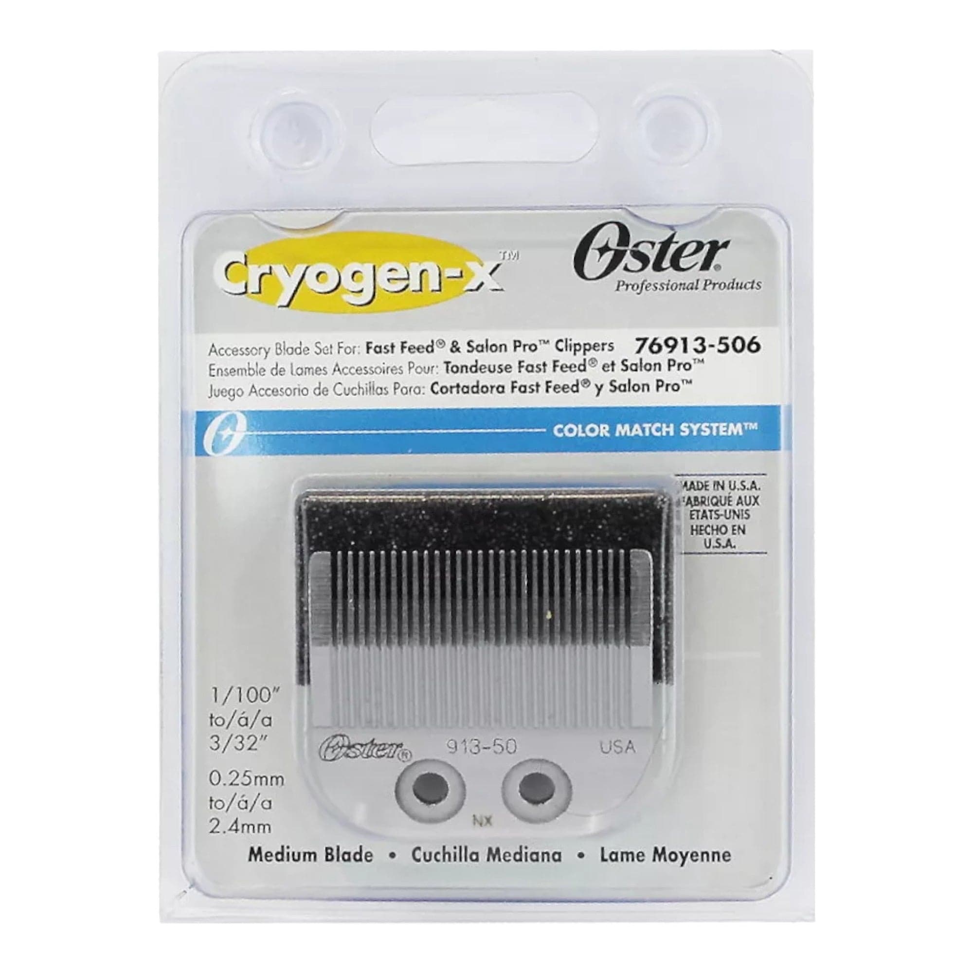 Oster - 76913-506 Cryogen-x Medium Blade 0.25mm - 2.4 mm