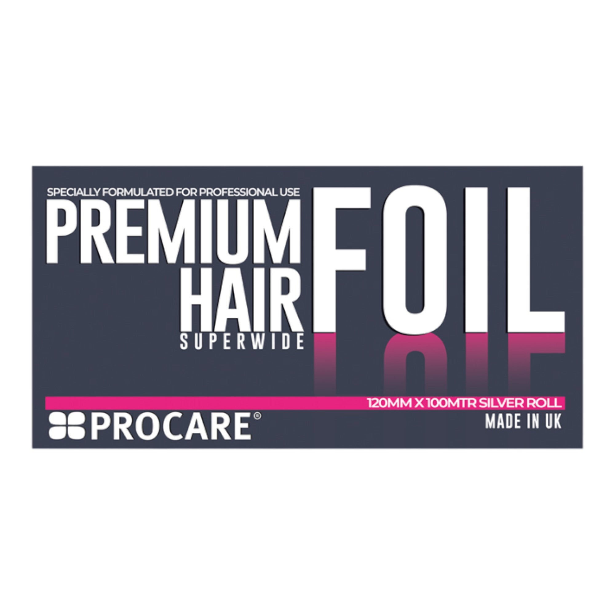 Procare - Premium Superwide Silver Hair Foil Roll 120mm x 100m