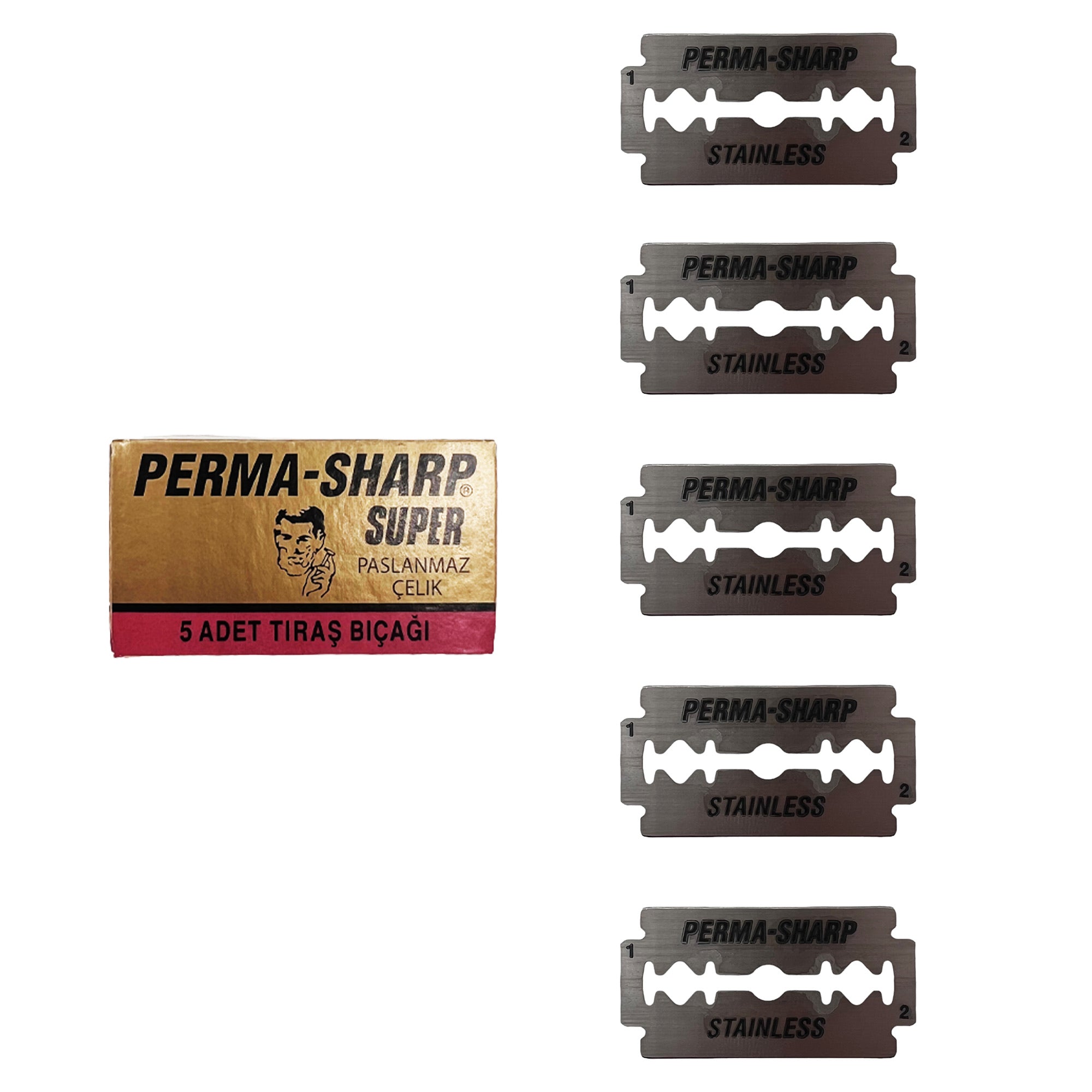 Perma-Sharp - Double Edge Razor Blades (5pcs)
