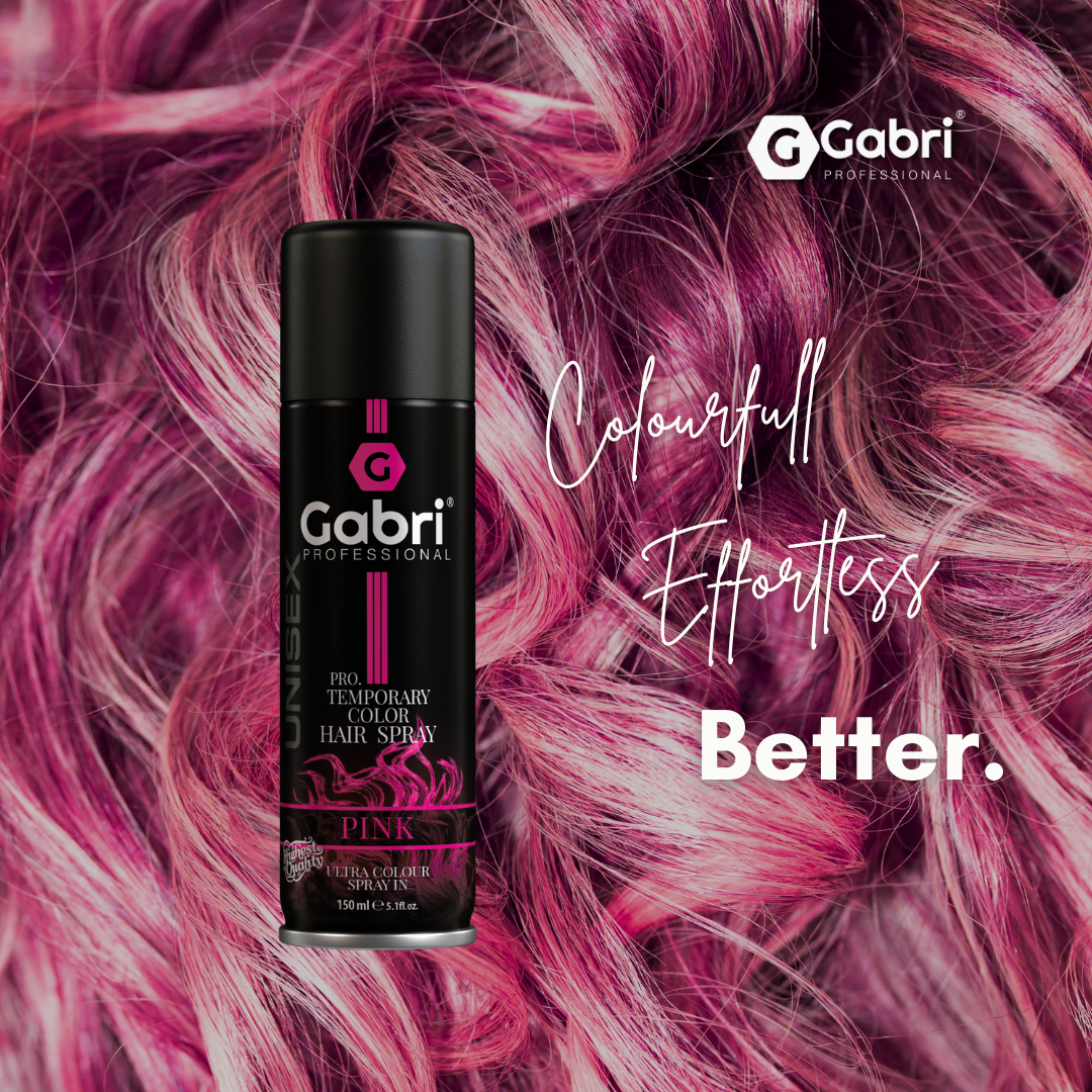 Gabri Professional - Pro Temporary Hair Colour Shimmer Spray Pink 150ml
