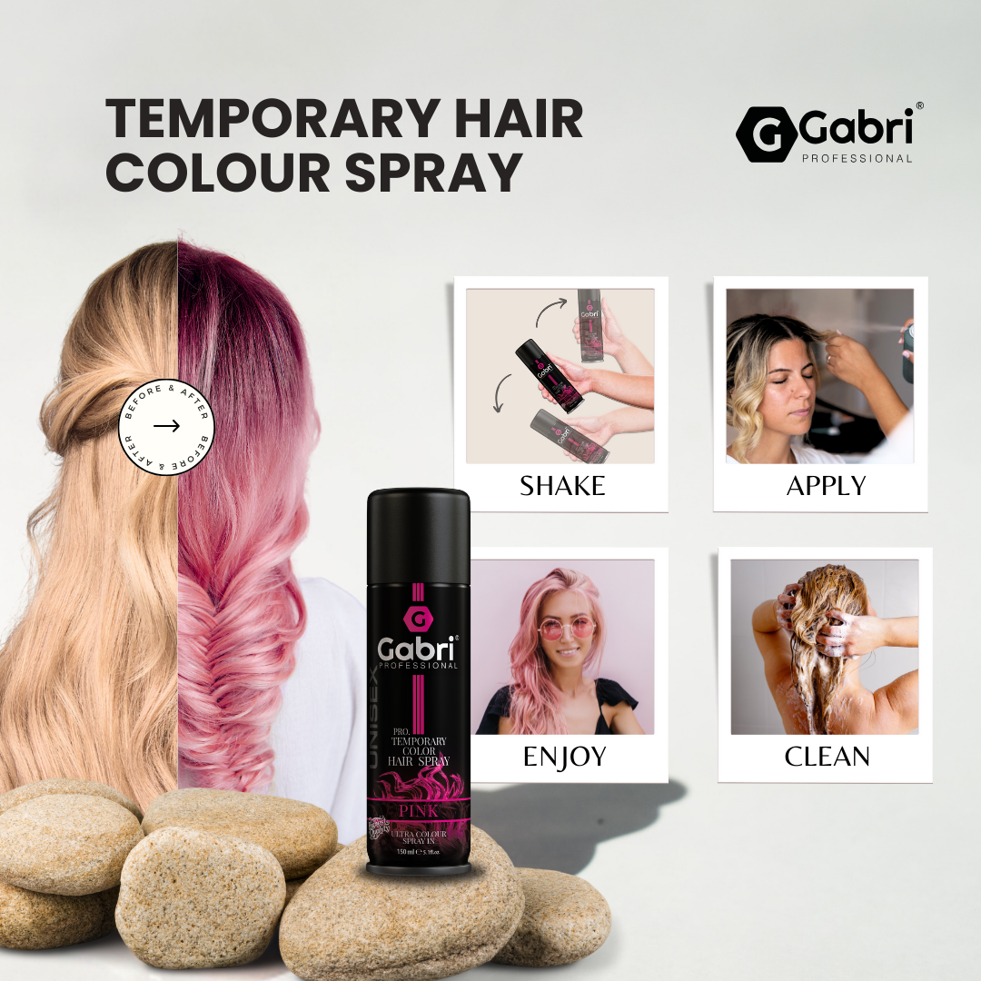 Gabri Professional - Pro Temporary Hair Colour Shimmer Spray Red 150ml