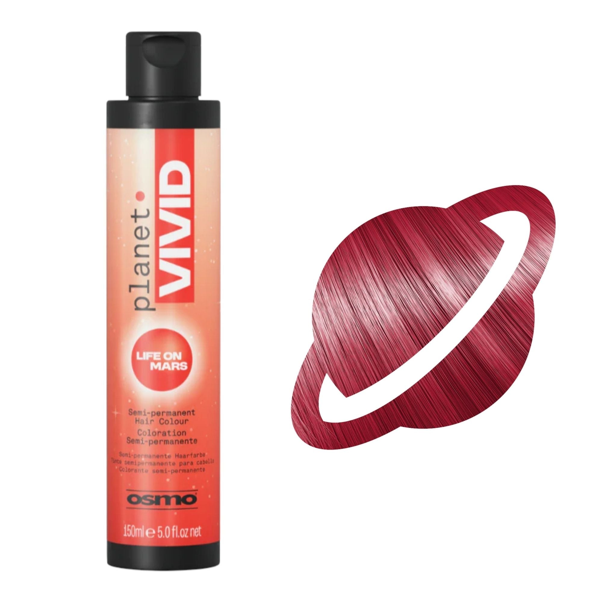 Osmo - Planet Vivid Semi-Permanent Hair Colour Life On Mars (Red) 150ml