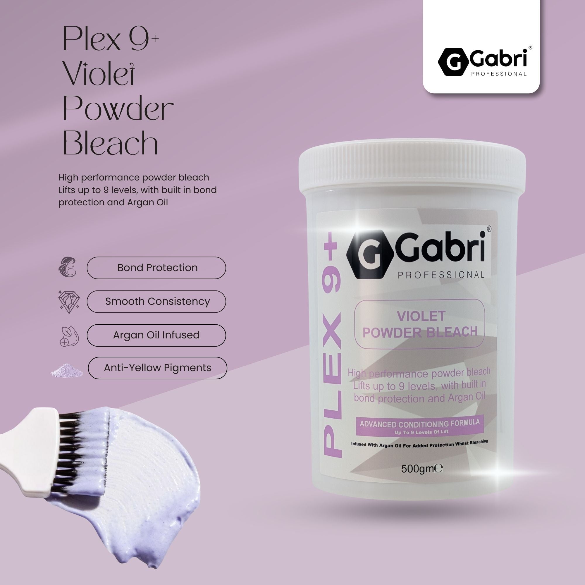 Gabri Professional - Plex 9+ Violet Powder Bleach 500g
